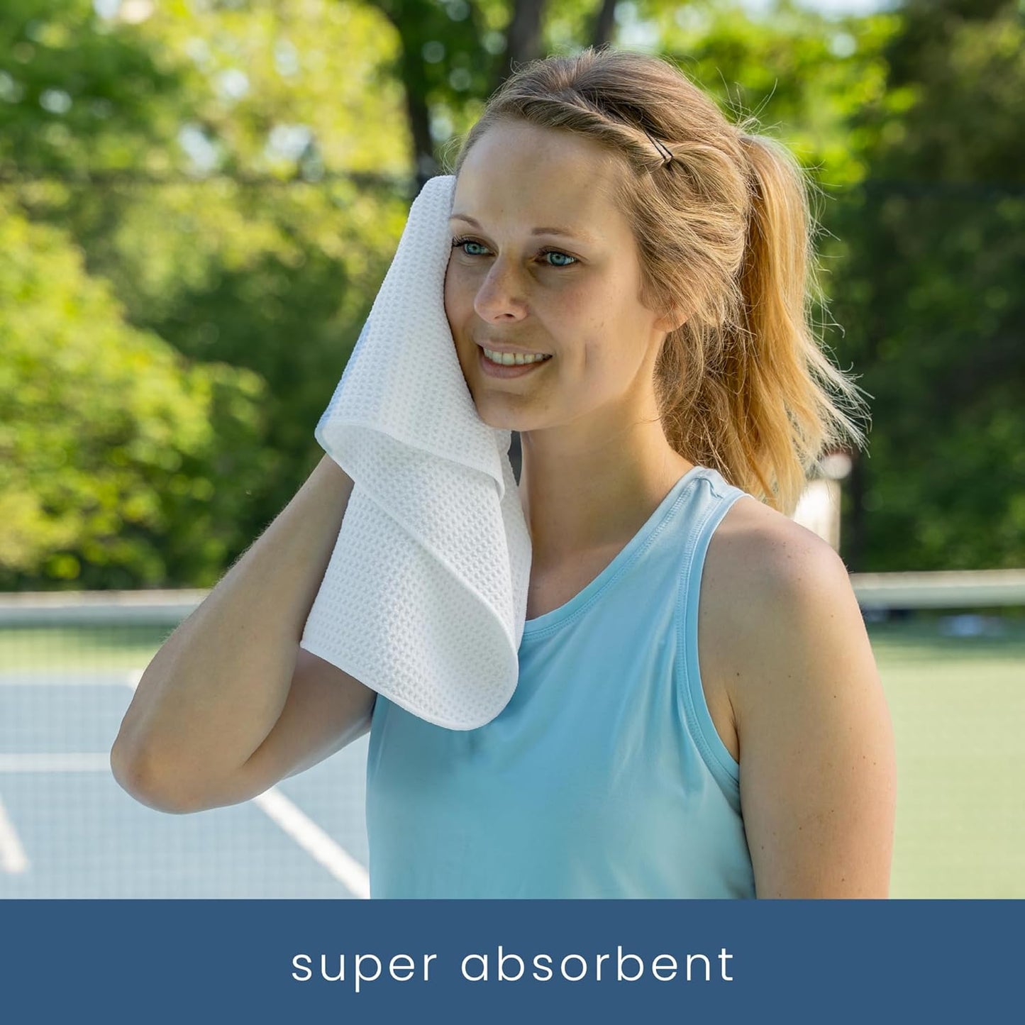 S&T INC. Microfiber Gym Towels, Yoga Towel for Home and Gym Bag, 16 Inch x 27 Inch, 3 Pack