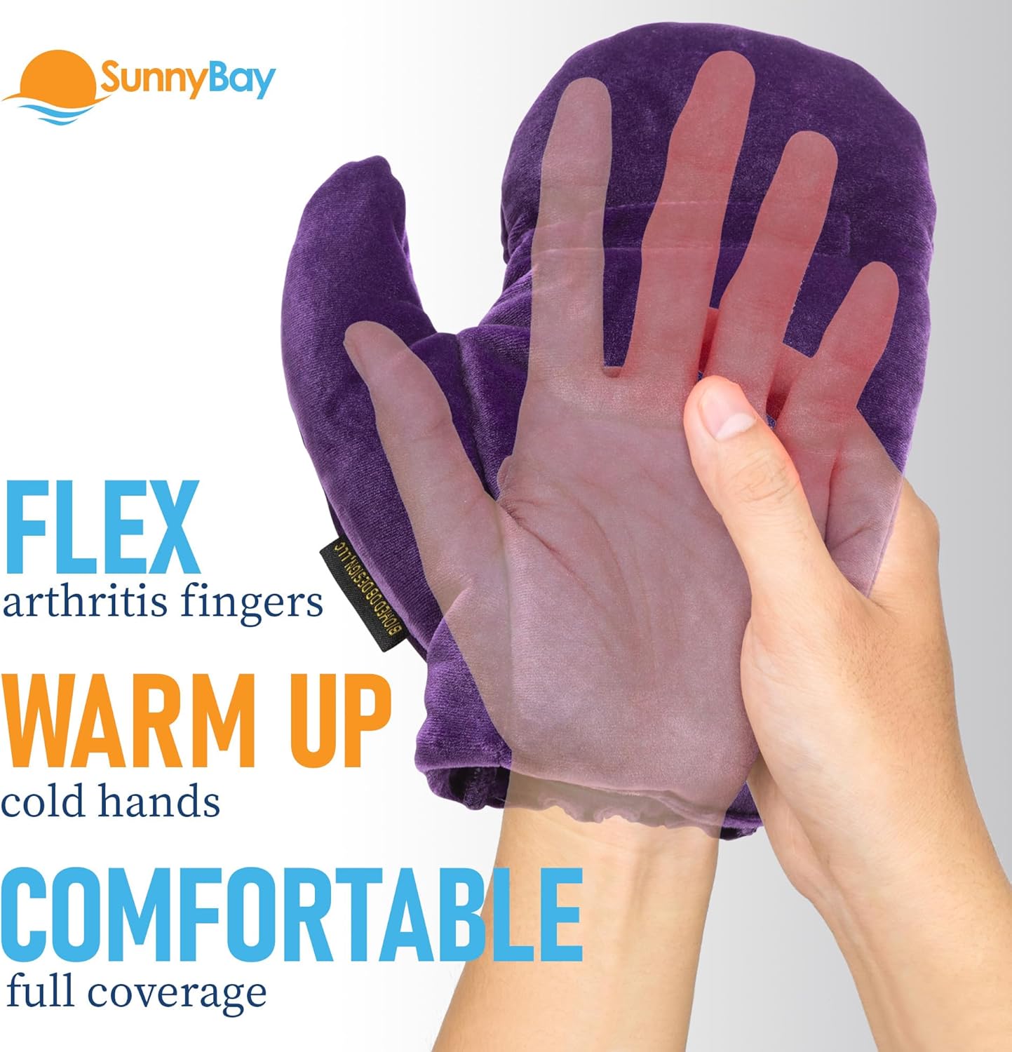 SunnyBay Microwavable Heated Pair of Gloves for Women and Men with Eye Mask (Bundle)