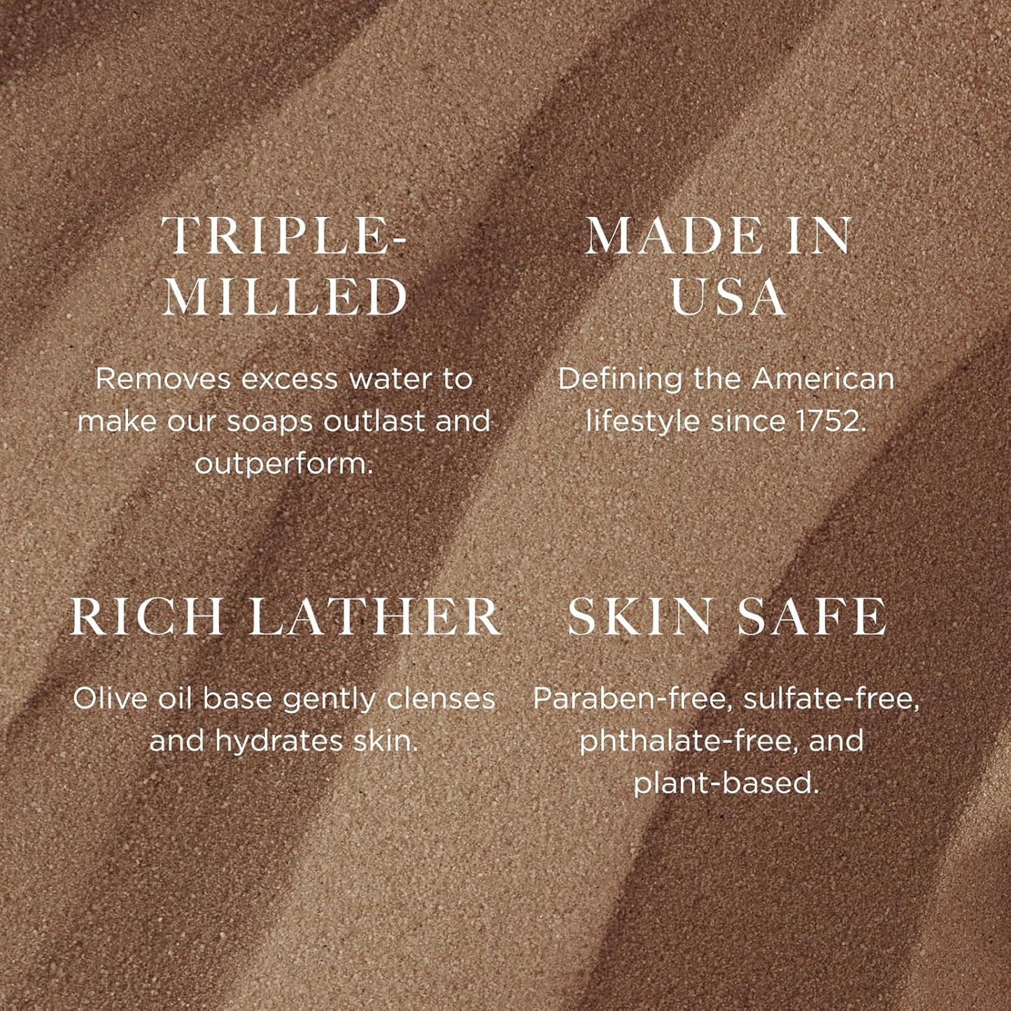 Caswell-Massey Number Six Natural Bar Soap for Men, Moisturizing Body Soap Bar for All Skin Types, Made with Essential Oils & Plant-Based Formula for Soft Skin, Made in USA, 5.8 oz