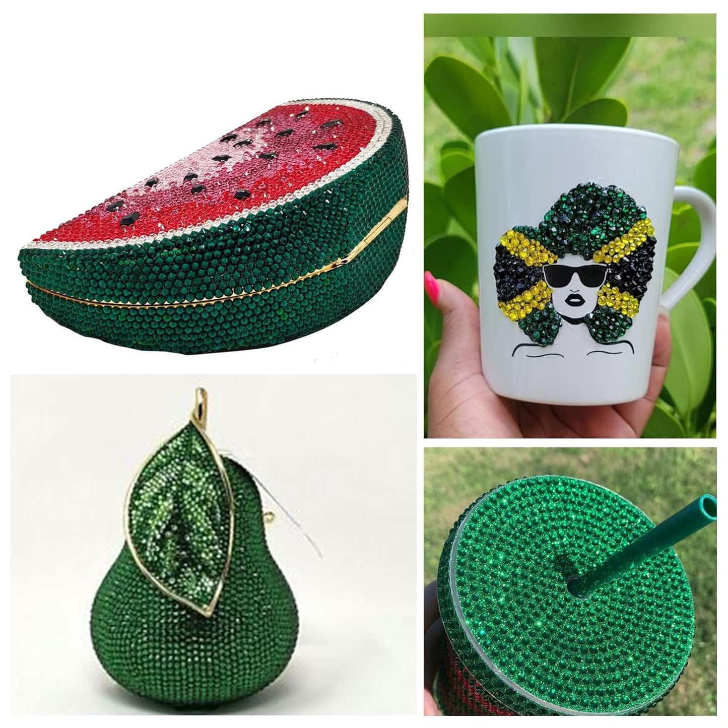 1440Pcs Dark Green Crystal Rhinestones,Glass Flatback Rhinestones Gemstones for Nail Face Makeup Art Crafts Clothes Decoration -(SS20,4.8mm,Dark Green)