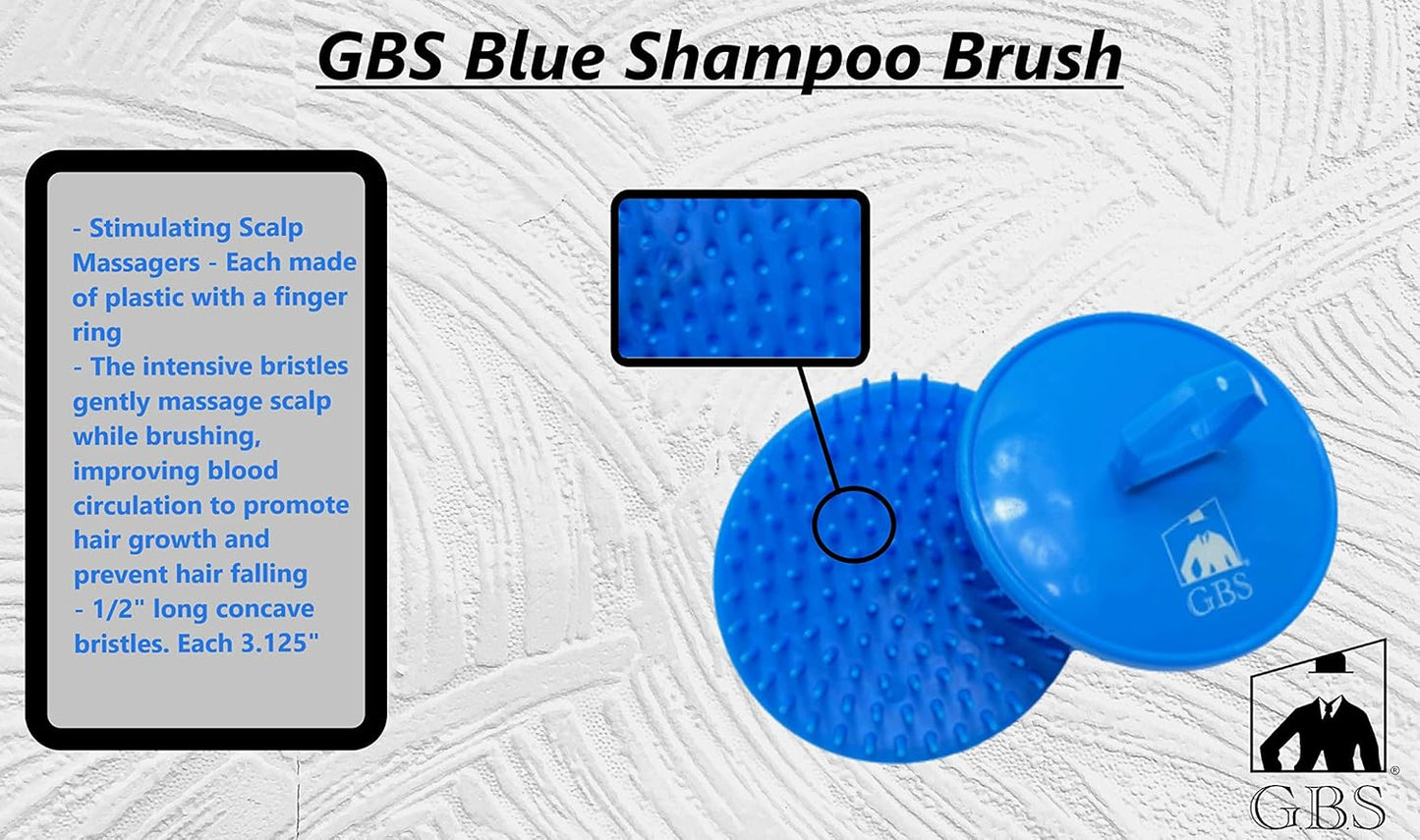 G.B.S Hair Scalp Massager Shampoo Brush-Scalp Brush for Hair Washing, Women, Men & Pet Grooming, Blue