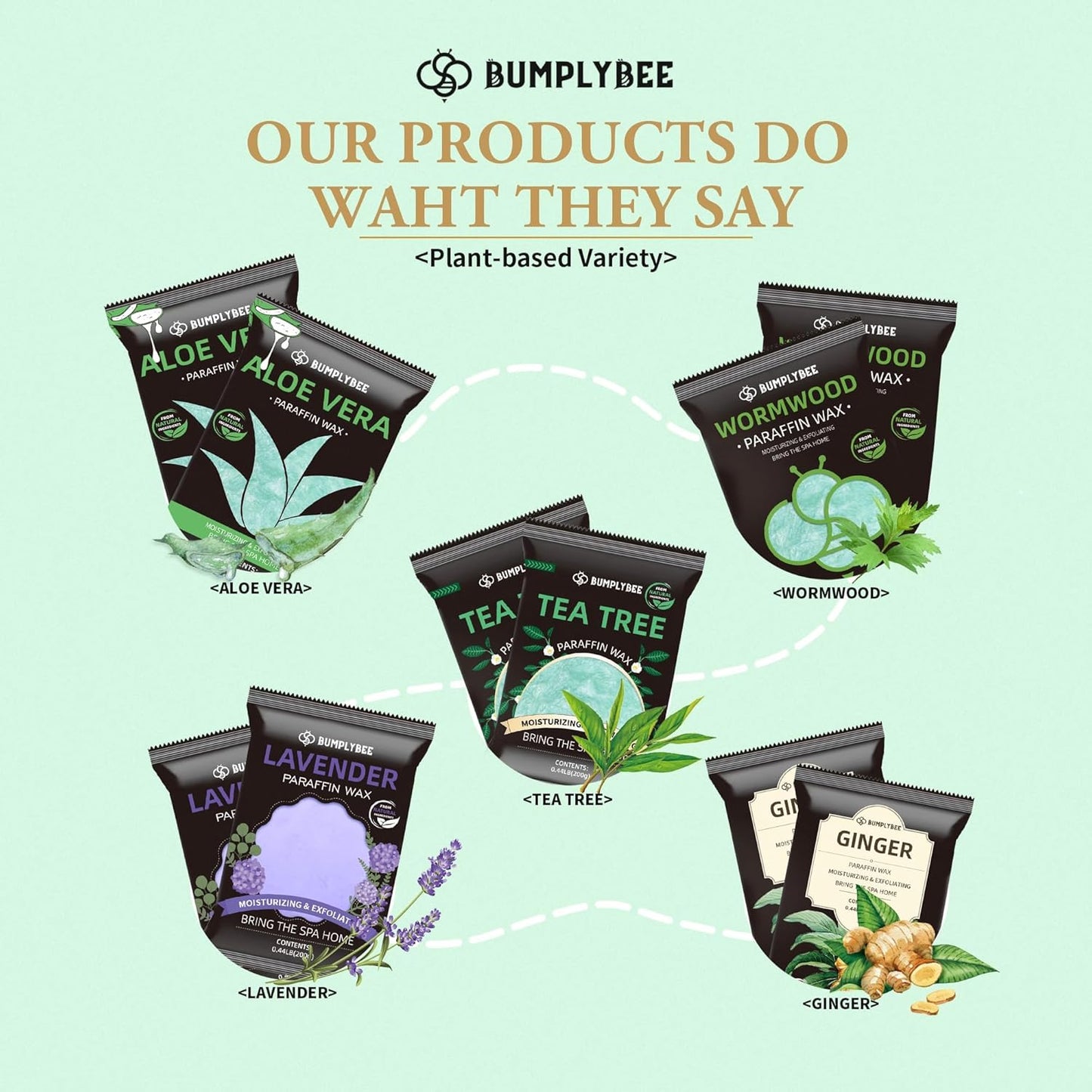 Paraffin Wax for Hand and Feet, 10 Pack Aloe Vera Paraffin Wax Refills for Paraffin Wax Machine, Hand Wax Paraffin Wax Bath, Foot Wax Paraffin Bath, Moisturizing Hands Feet, Deep Hydration