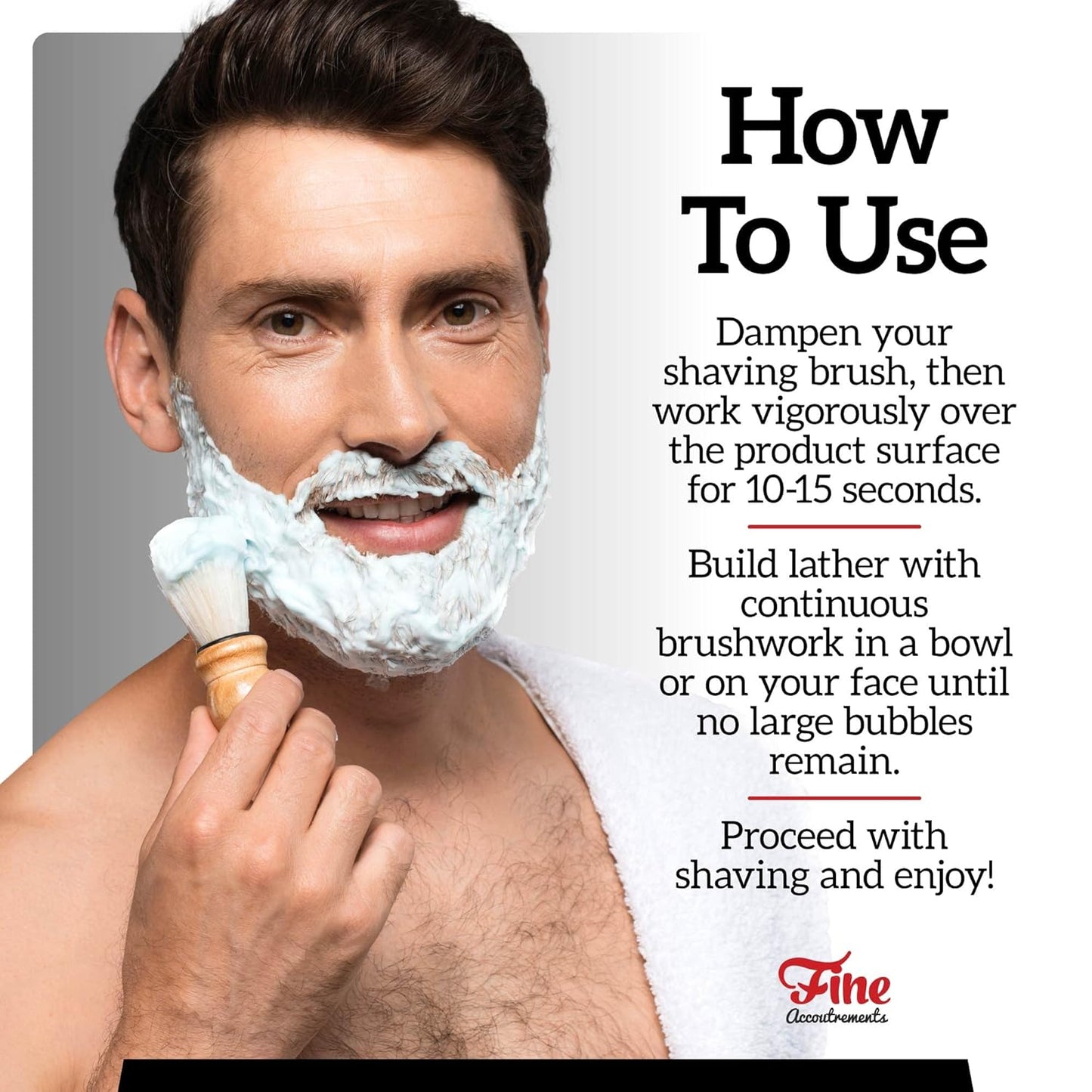 Mr. Fine 21C Men’s Shaving Soap, Builds Thick & Easy Lather, Protects From Razor Burn & Irritation, No Artificial Colors, Made In Italy, 5oz. (150ml), L'Orange Noir