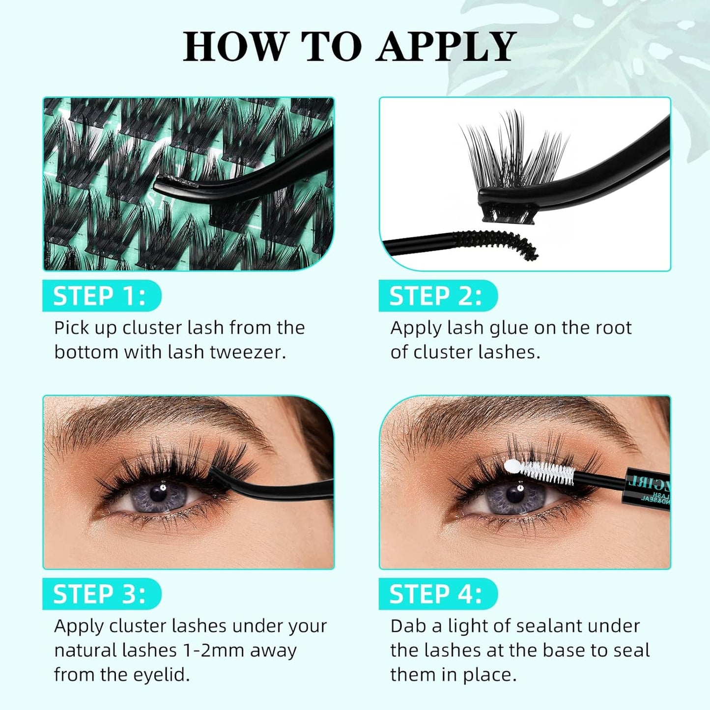 Lash Clusters Wet Look 168Pcs Eyelash Cluster Ultra-Thin Lash Band Eyelashes Extensions Spiky Anime Wide Span Lashes(Orchid,C-Mix10-18mm)