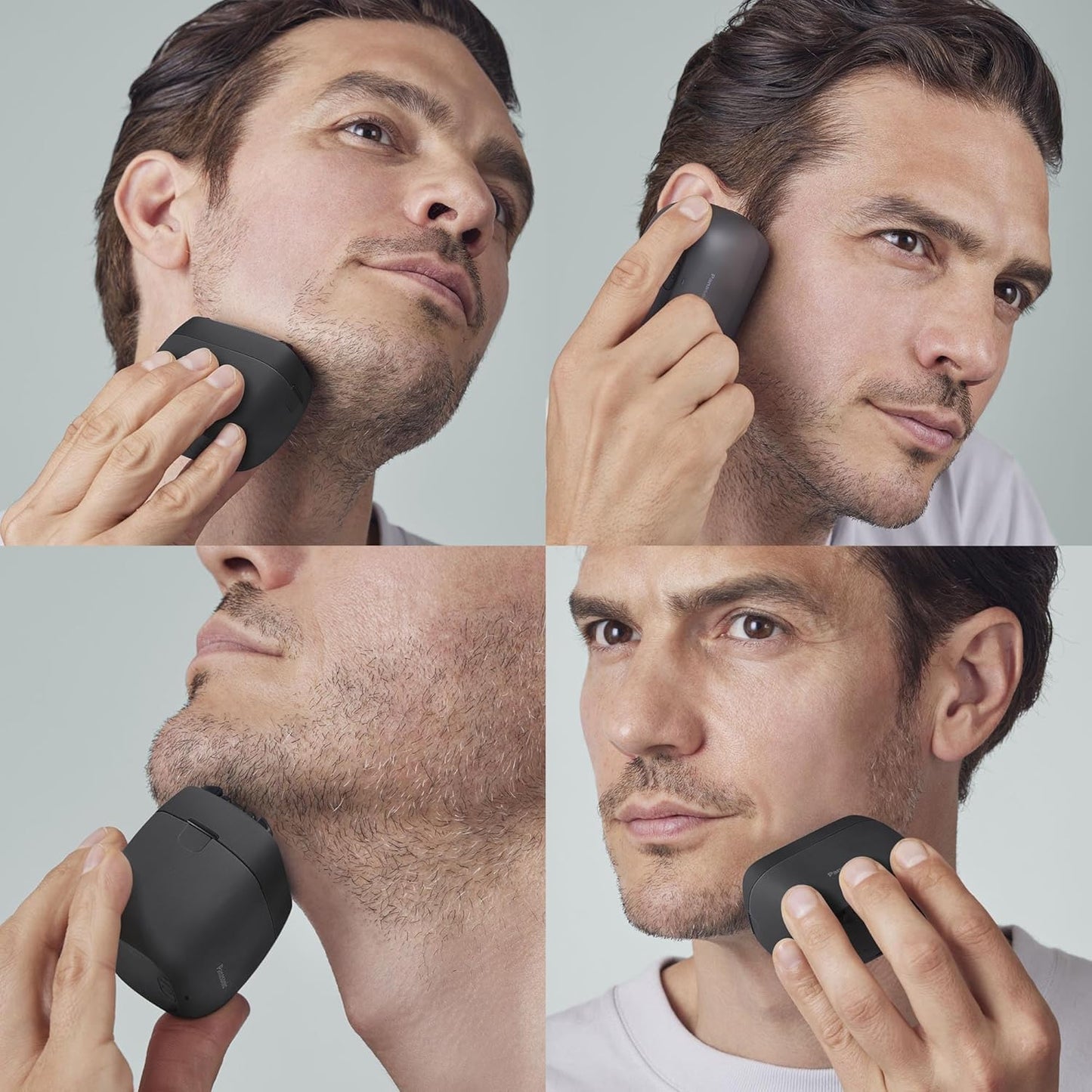 Panasonic ARC5 Palm-Sized Electric Razor, Handheld Luxury Compact Travel Shaver with 5-Blade Cutting System and USB-C Charging, Wet/Dry - ES-PV3A-K