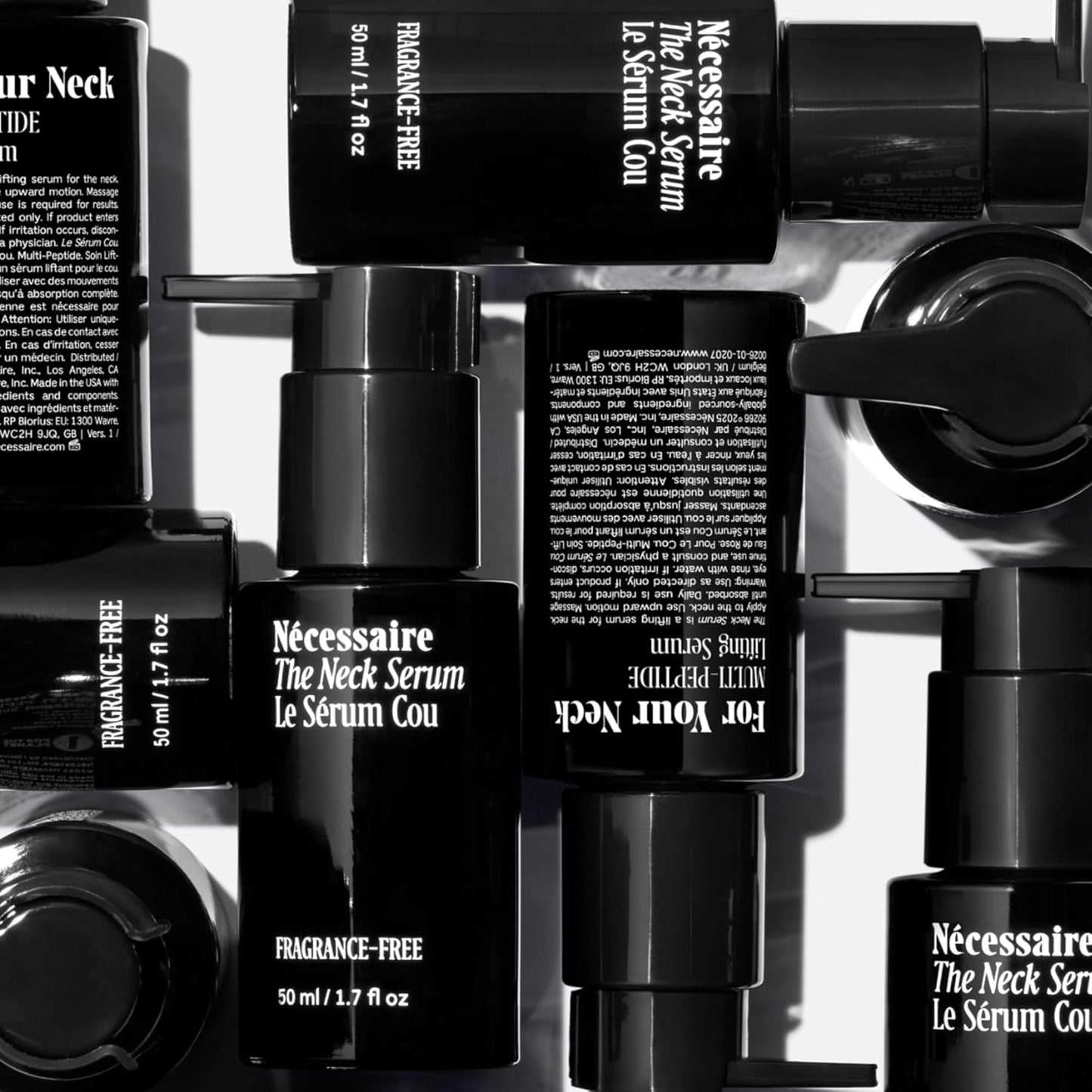 Nécessaire The Neck Serum. Fragrance-Free. 5 Peptides for Tech + Aged Neck. Skin Feels Firm, Looks Lifted. Hypoallergenic. Dermatologist-Tested. 50 ml