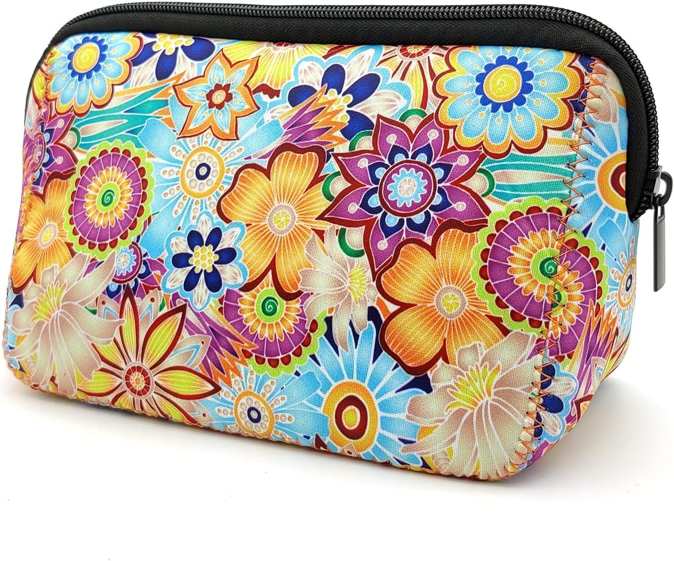 Cosmetic Bag Waterproof Neoprene Zipper Pouch Travel Portable Toiletry Makeup Bags Organizer Case for Women and Girls