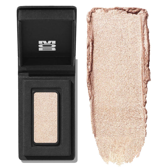 MOB Beauty Cream Clay Eyeshadow M145 – Champagne Shimmer | Skincare-Infused, Vegan, Blendable Cream-to-Velvet Finish, Buildable Pigment, Clean Eyeshadow in Sustainable, Biodegradable Compact