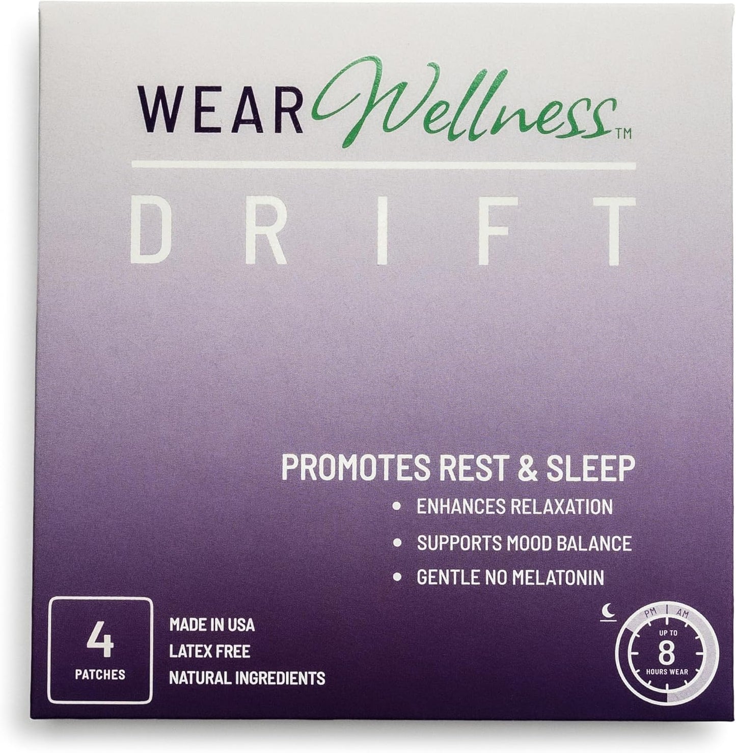 Drift Film Patches - Topical Sleep Patches for Rest & Relaxation - Patch with Valerian, GABA, and Lavender - Deep Natural Sleep - Long-Lasting Effect - 4 Pack