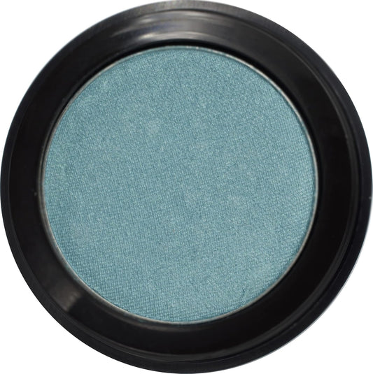 Sheer Aqua Shimmering Teal Blue Green Pressed Powder Single Vegan Eyeshadow; Talc, Paraben & Cruelty Free