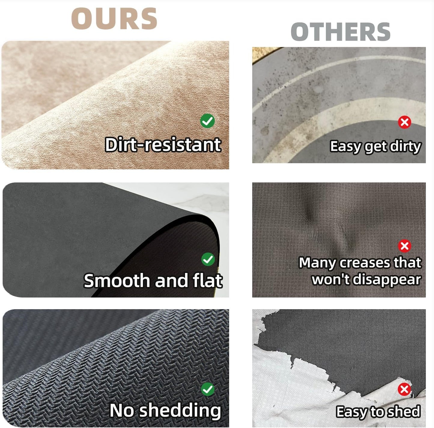 Bathroom Mat Quick Dry, Bathroom Rugs Non Slip Washable Thin Absorbent Bath Mat Fits Under Door Bathroom Floor Mat Perfect for Bath, Shower, or Sink 24"x60" Beige