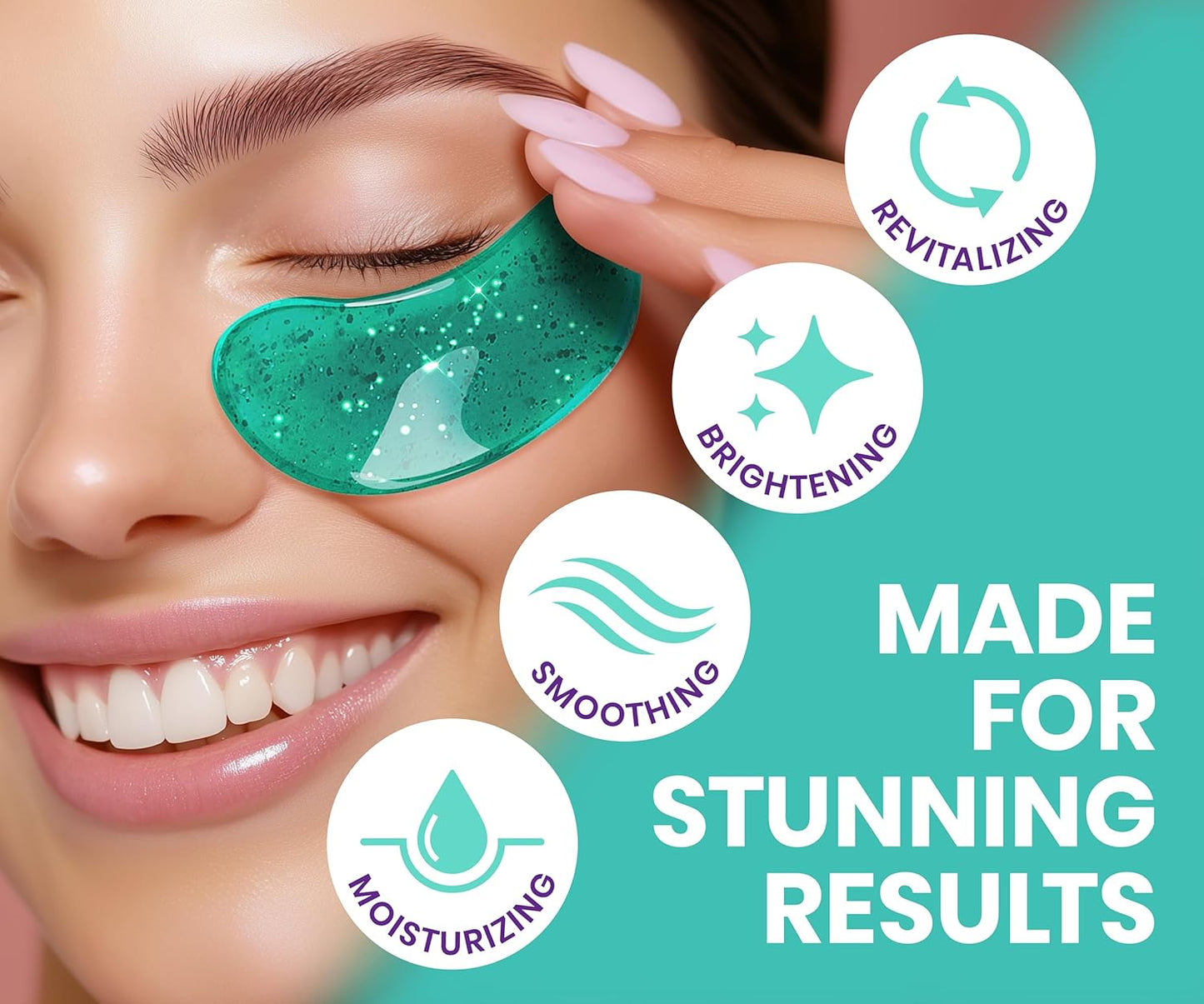 Stylia Under Eye Patches for Puffy Eyes and Dark Circles (30 Pairs) - Marine Collagen Under Eye Mask with Retinol, Vitamin C, Hyaluronic Acid, Pearl Extract - Eye Masks for Dark Circles and Puffiness