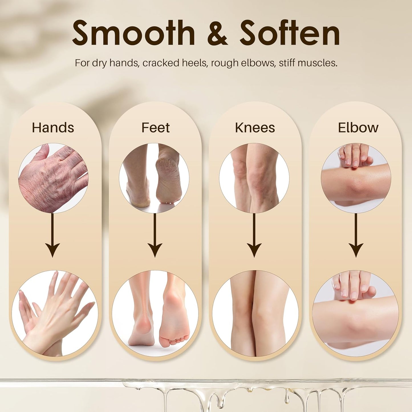 Paraffin Wax Refills-10 Pack Unscent Paraffin Wax for Hand and Feet, Parrafin Wax Blocks for Wax Machine, Parafin Wax Bath, Relieves Muscle Fatigue, Deeply Hydrates, Moisturizes and Nourishes