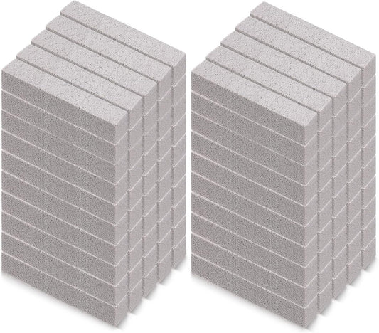 100 Pack Pumice Stone for Toilet Cleaning Bowl Stick Toilet Pumice Scouring Pad Pumice Stick Cleaner for Toilet, Bathtubs, Bathroom, Kitchen Sink, Pool, Grill, 5.9 x 1.37 x 0.98 Inch