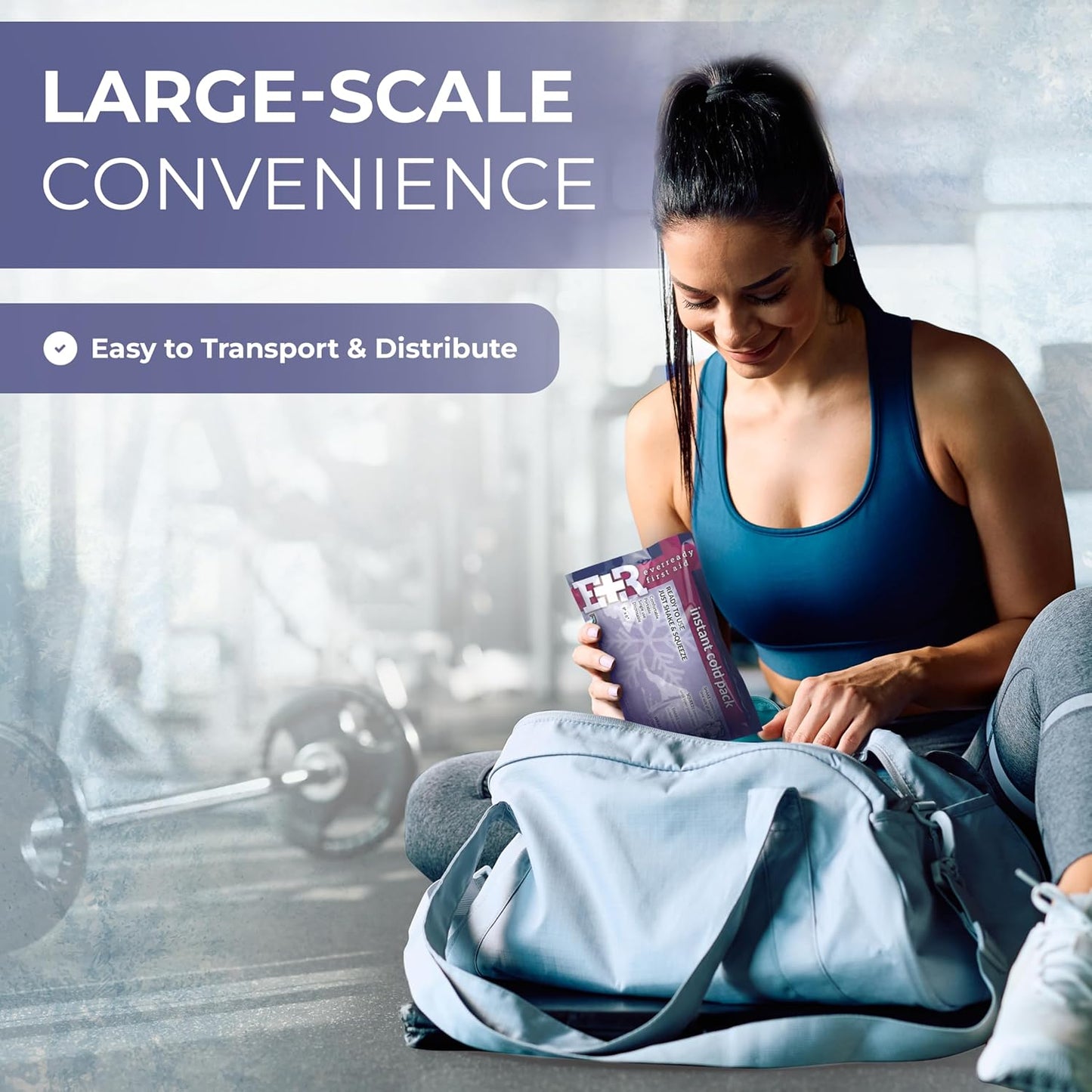 Ever Ready First Aid Disposable Cold Compress Therapy Instant Ice Pack for Injuries 4.5" x 7" - 125 Pack