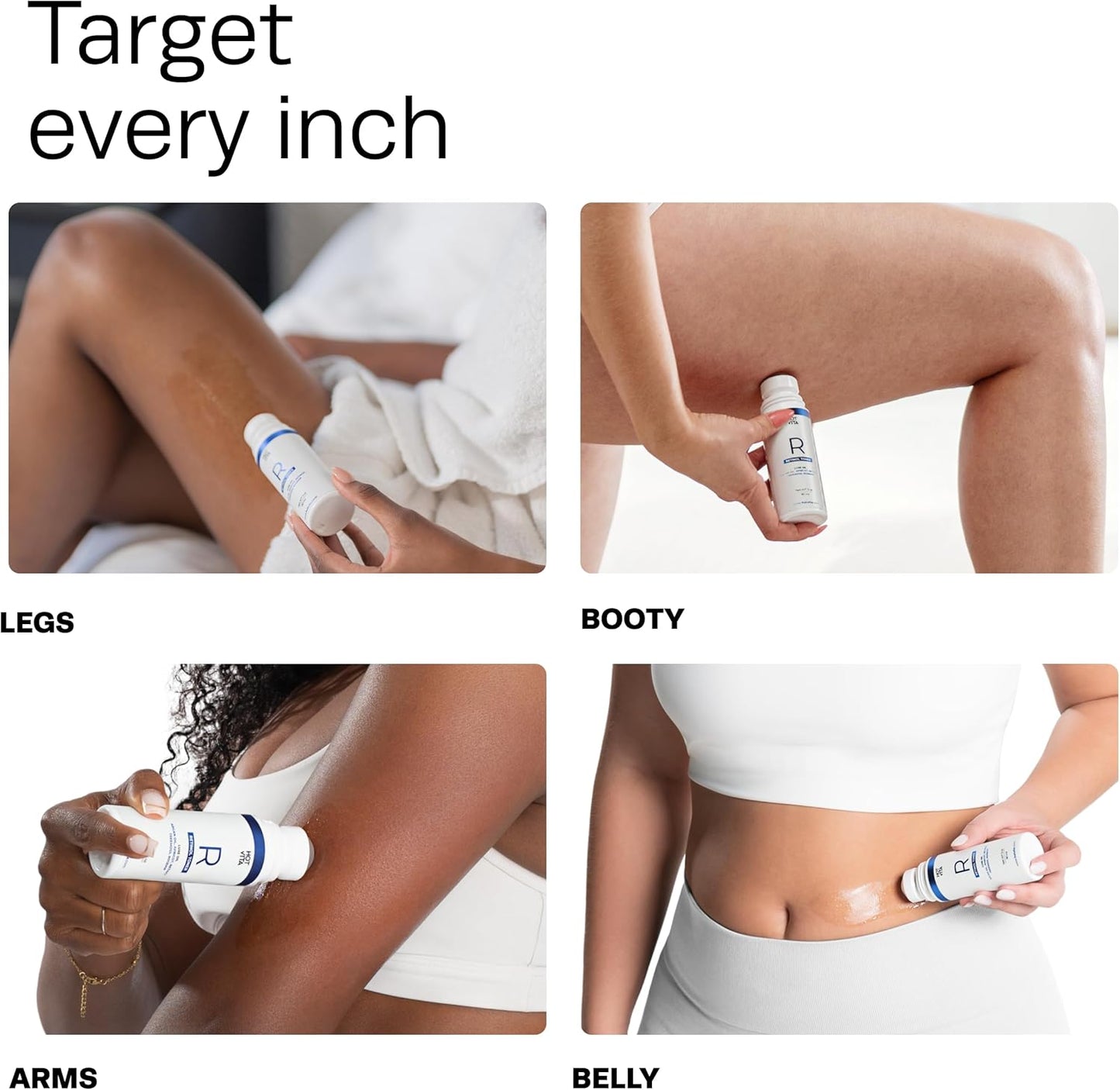 Hot Vita Retinol Body Toner - Nighttime Anti-Aging & Anti-Cellulite Formula to Tighten Skin, Smooth Complexion, & Enhance Radiance - Body Serum for Women - Made with Natural, Skin-Safe Ingredients