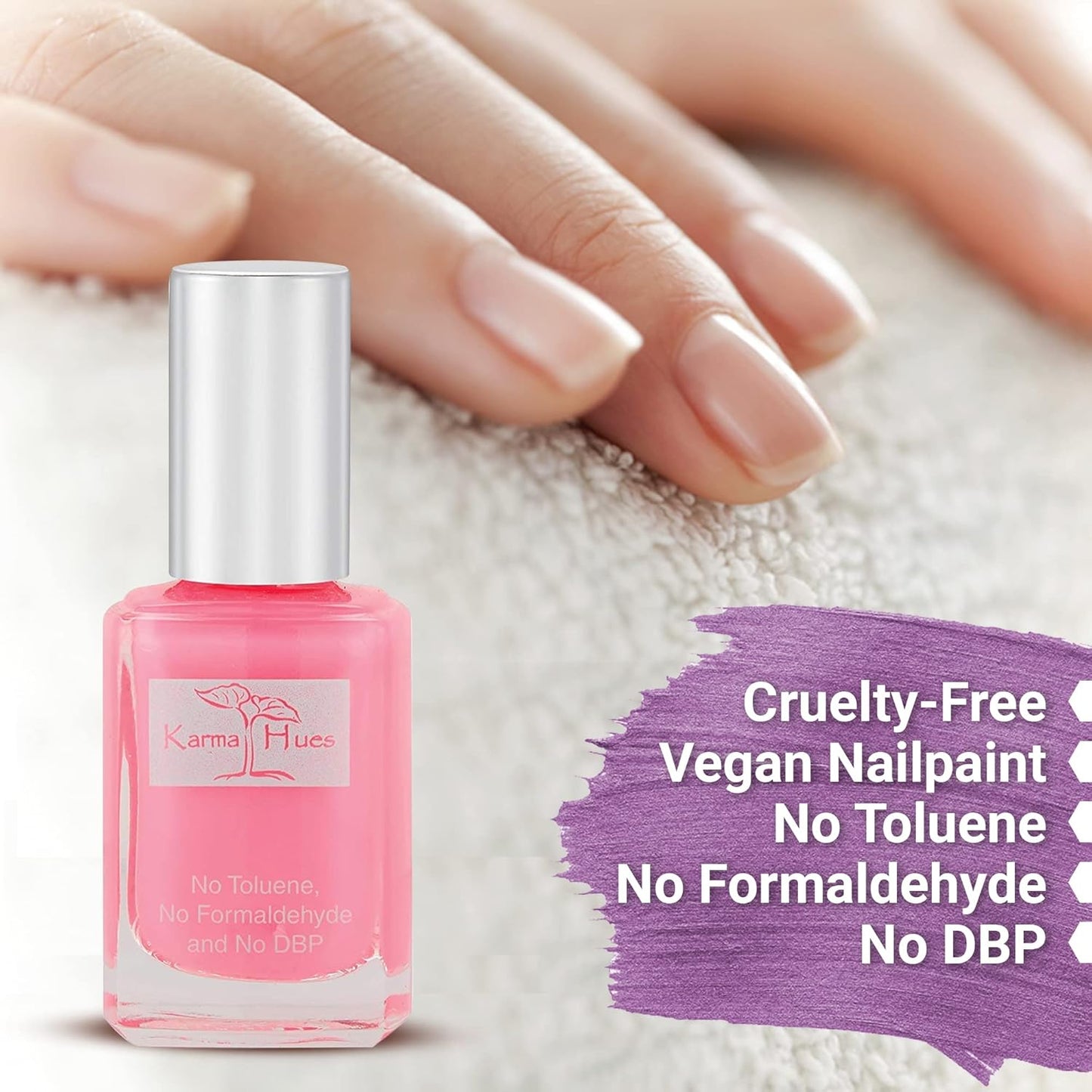 karma organic Natural Nail Polish-Non-Toxic Nail Art, Vegan and Cruelty-Free Nail Paint (BOSS DEBBIE)