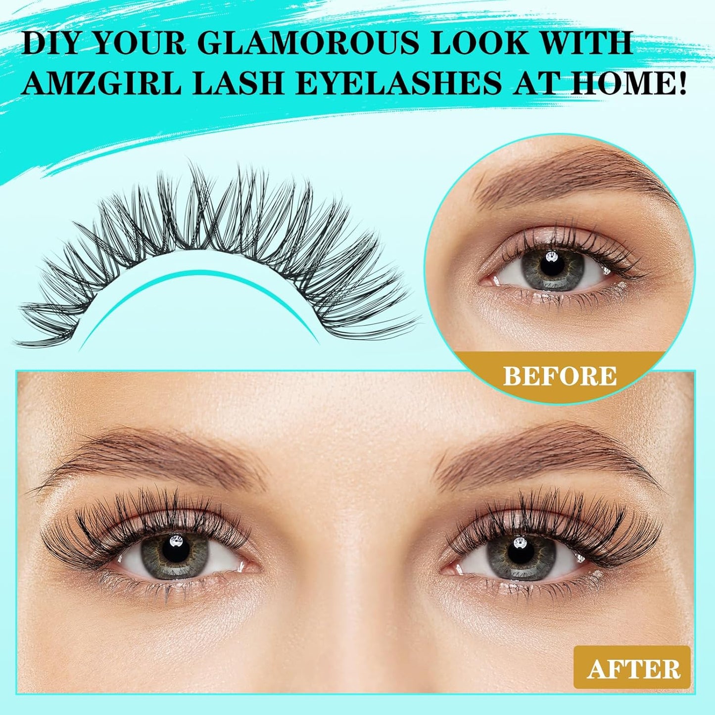 Lash Clusters Kit 240PCS Eyelash Extension Kit D Curl Wispy Clusters Lash DIY Lashes Extensions Kit Natural Individual Lashes Kit with Lash Bond and Seal Eyelash Tweezer(30D,D-Mix9-16mm)