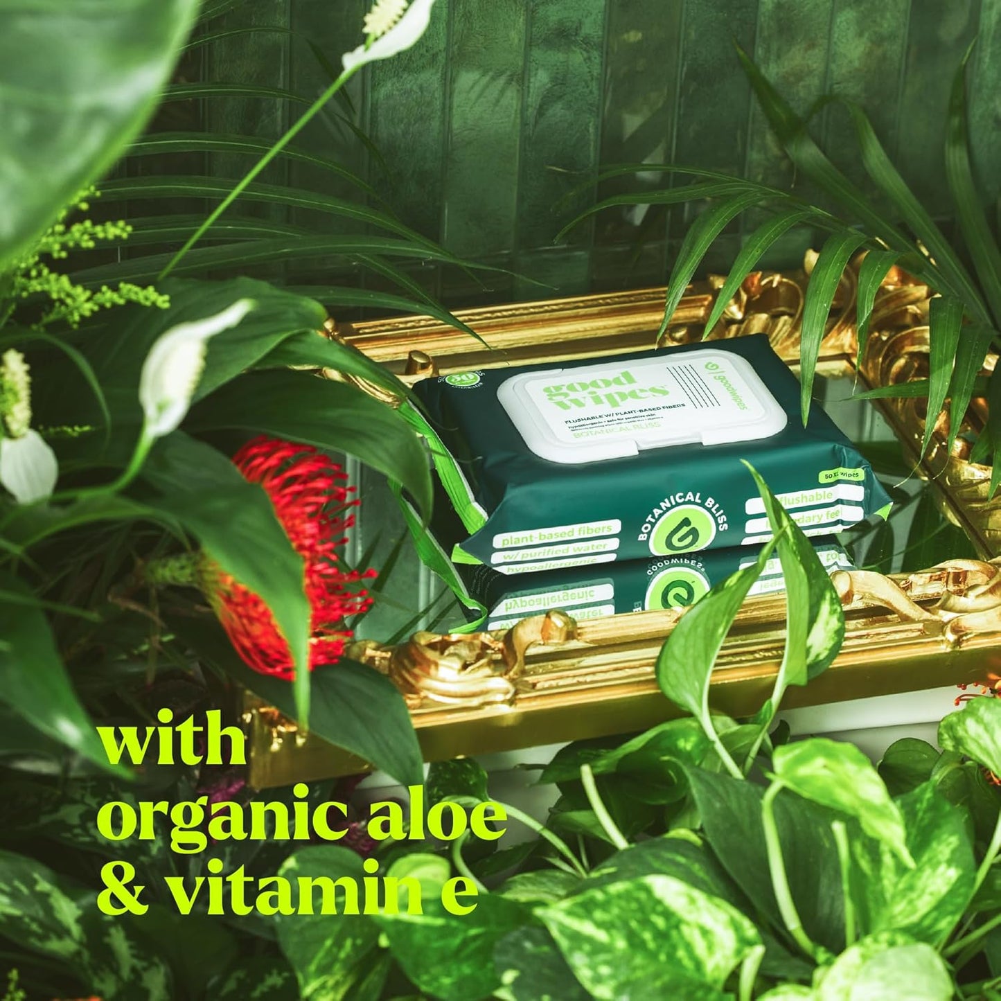 goodwipes Flushable Butt Wipes - Extra Large Adult Wet Wipes For Women & Men - Bathroom Essentials - Sewer & Septic Safe - Shea Coco & Botanical Bliss, 300 Count (6 Packs)