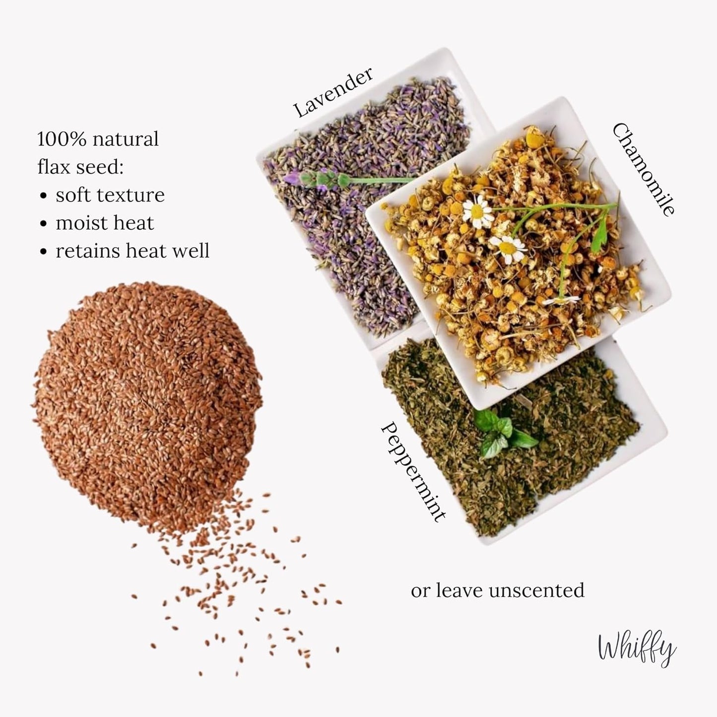 Microwave Heating Pad Filled With Flax Seed and Choice of Dried Herbs, Herbal Cold Pack, Good Size for Back Pain and Cramps, Hot and Cold Therapy, 6" x 12" (Meow, No Added Herbs)