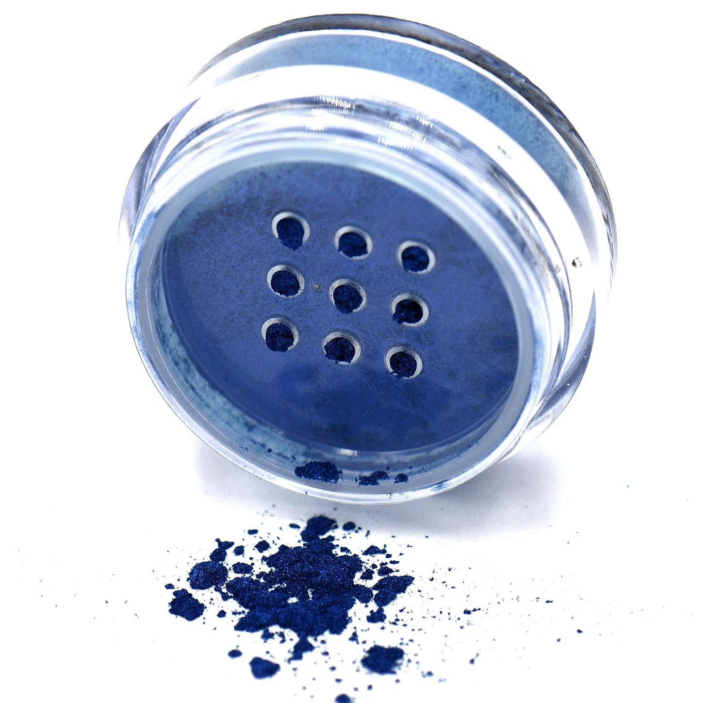 Blue Plate Special Metallic Deep Royal Navy Purple Single Loose Powder Eyeshadow; Vegan, Talc & Paraben Free