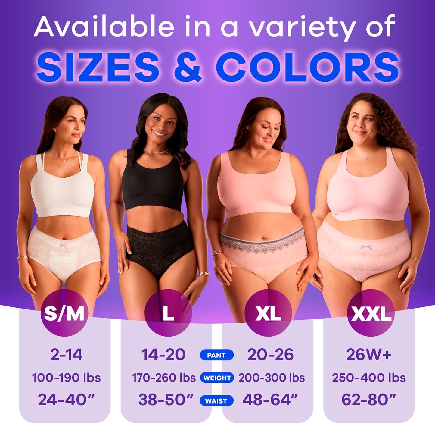 Always Discreet Adult Incontinence & Postpartum Underwear for Women, Maximum, Large, 17 Count (Packaging May Vary)