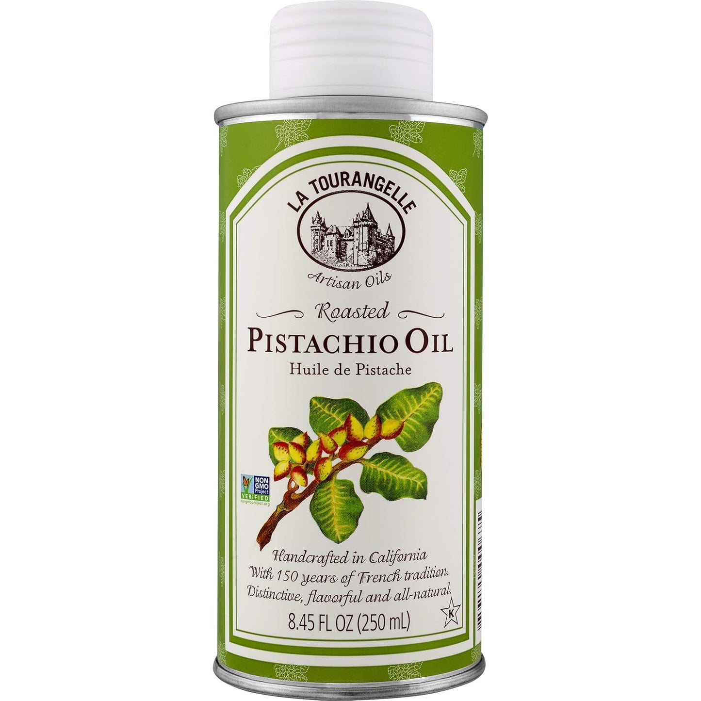 La Tourangelle Toasted Pumpkin Seed Oil and Roasted Pistachio Oil Bundle | Nutty Flavored Oils for Cooking, Baking, Salads, 8.45 fl oz Each