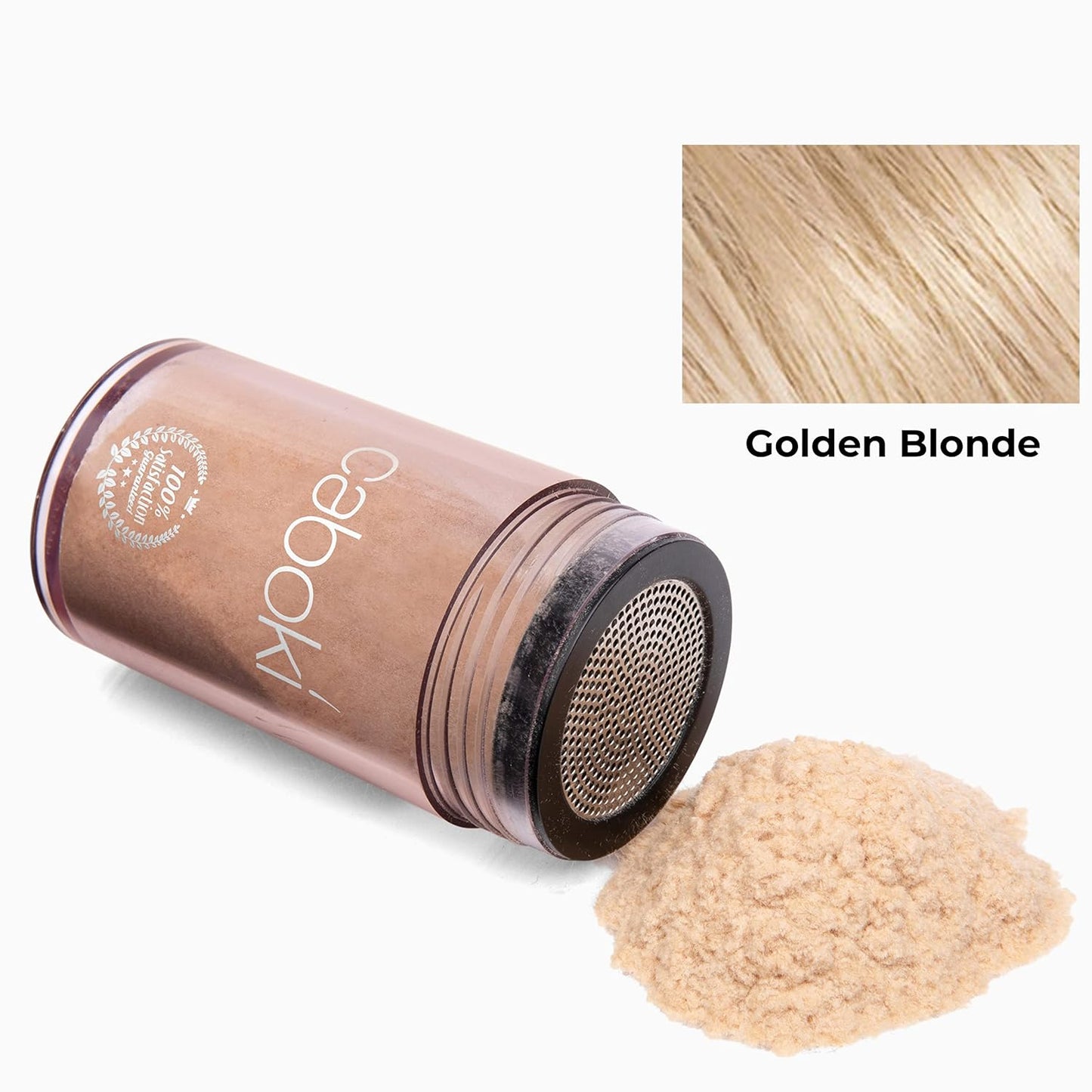 Caboki Hair Loss Concealer. All-Natural Hair Building Fiber. Make Thin Hair Look 10X Fuller Instantly. Eliminate the Appearance of Bald Spot and Thinning Hair (30G, 90-Day Supply). Golden Blonde