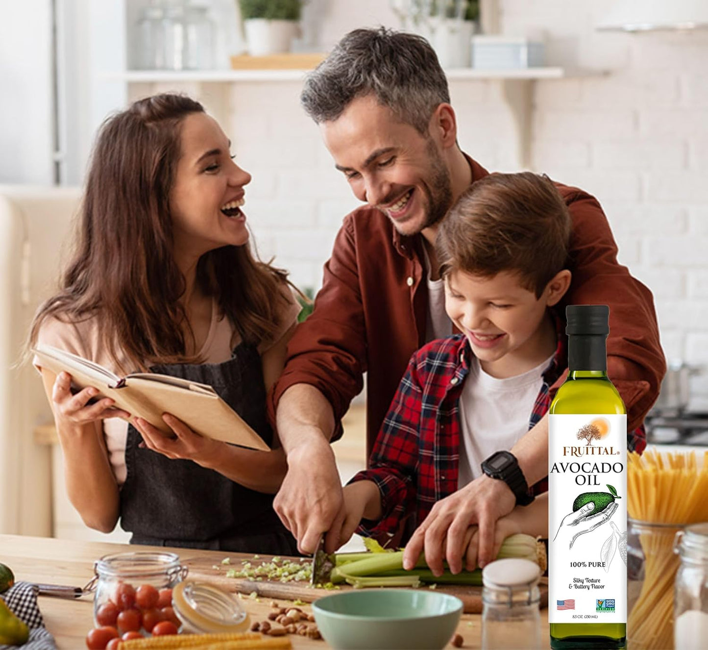 Fruittal Garlic-Infused Avocado Oil – 100% Pure, Made in the USA, and Rich in Health Benefits (16.9 Oz)