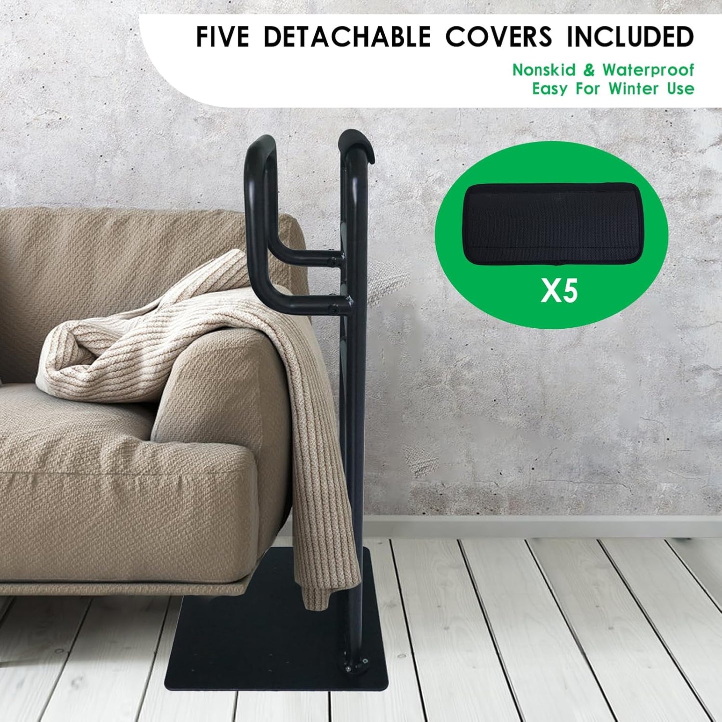 Couch Stand Assist for elderls, Sofa & Chair Stand Assist Rail, Heavy Duty Bed Assist Rail with Non-Slip Covers. Suitable for Seniors and Other Relied On Persons.