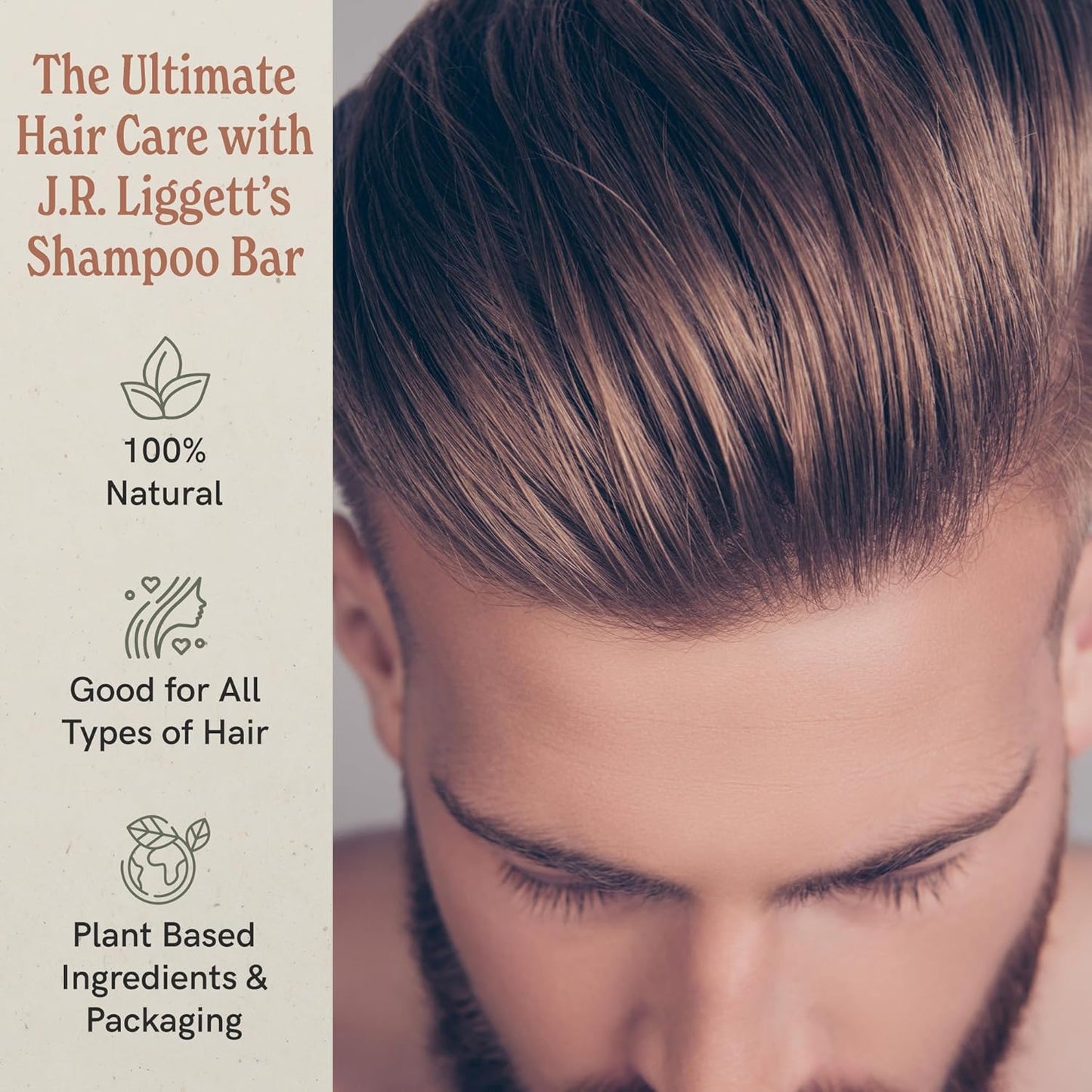 J·R·LIGGETT'S Shampoo Bar - Tea Tree Formula, All Natural Solid Shampoo Bar for Hair with Coconut Oil & Almond Oil, Sulfate Free, GMO Free, Fragrance-Free, Managing Scalp Conditions, 3.5 oz - 1 Pack