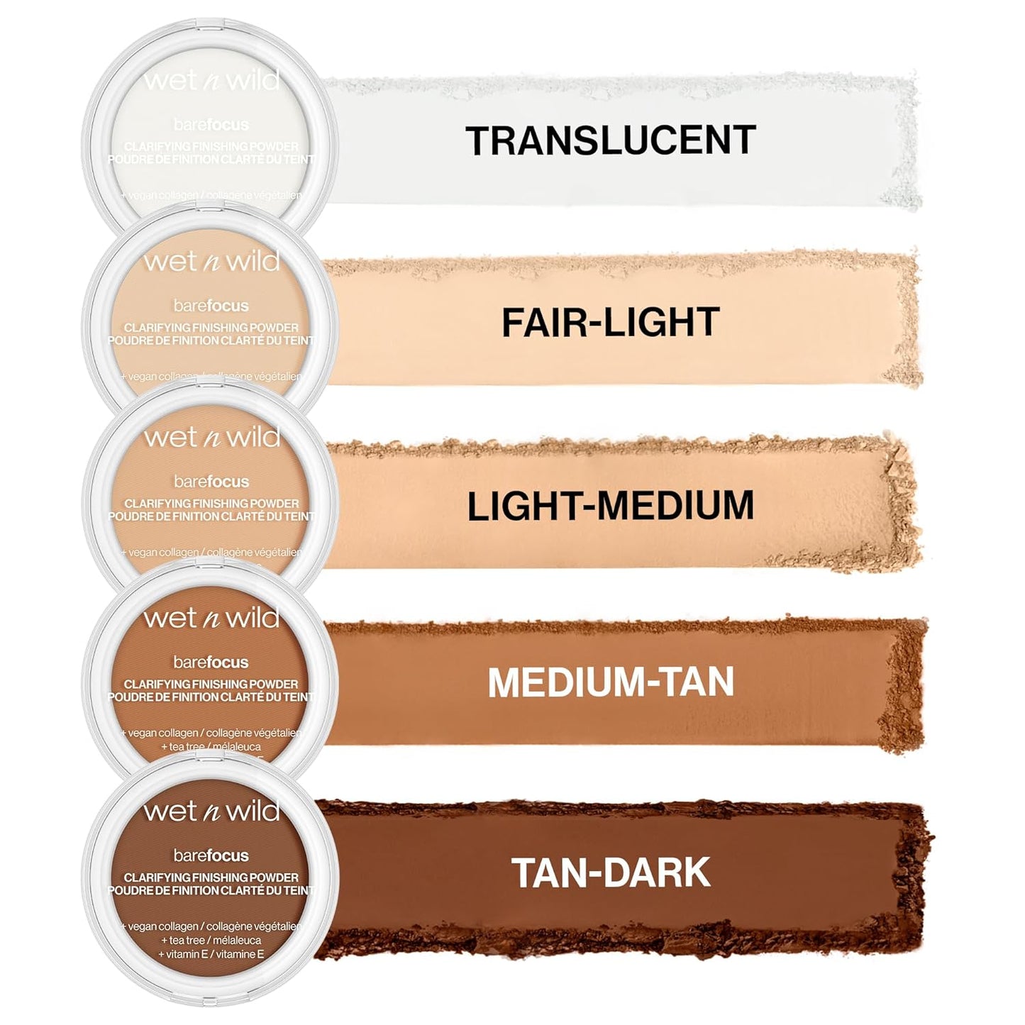 wet n wild Bare Focus Clarifying Finishing Powder | Matte | Pressed Setting Powder Fair-Light