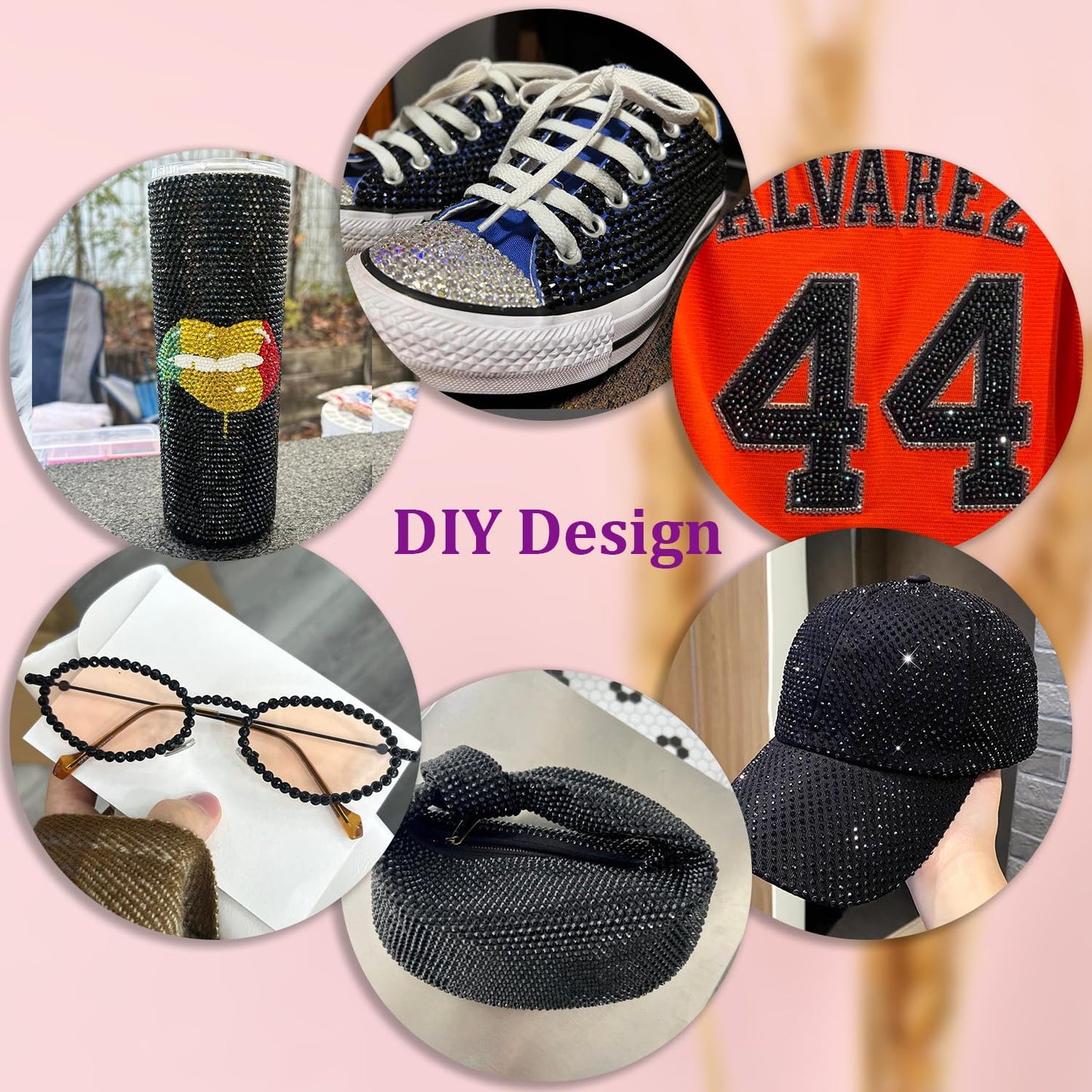 25000Pcs Resin Jelly Rhinestones for Crafting, Black 2-6mm Mixed Sizes Non Hotfix Flatback Gems, Bedazzling Crystal for DIY Crafts Clothing Tumblers Mugs Shoes Fabric Nail Art