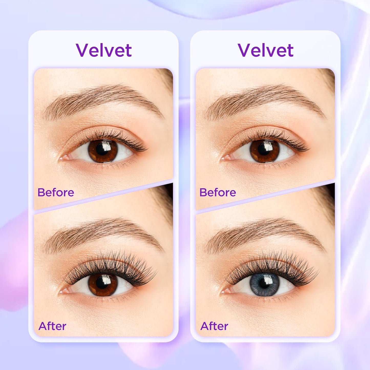 Lash Extension Kit DIY Lash Clusters Kit Eyelash Extensions Individual Lashes Extensions with (Bond,Seal,Tweezers,Remover,168Pcs,Velvet,8-16)