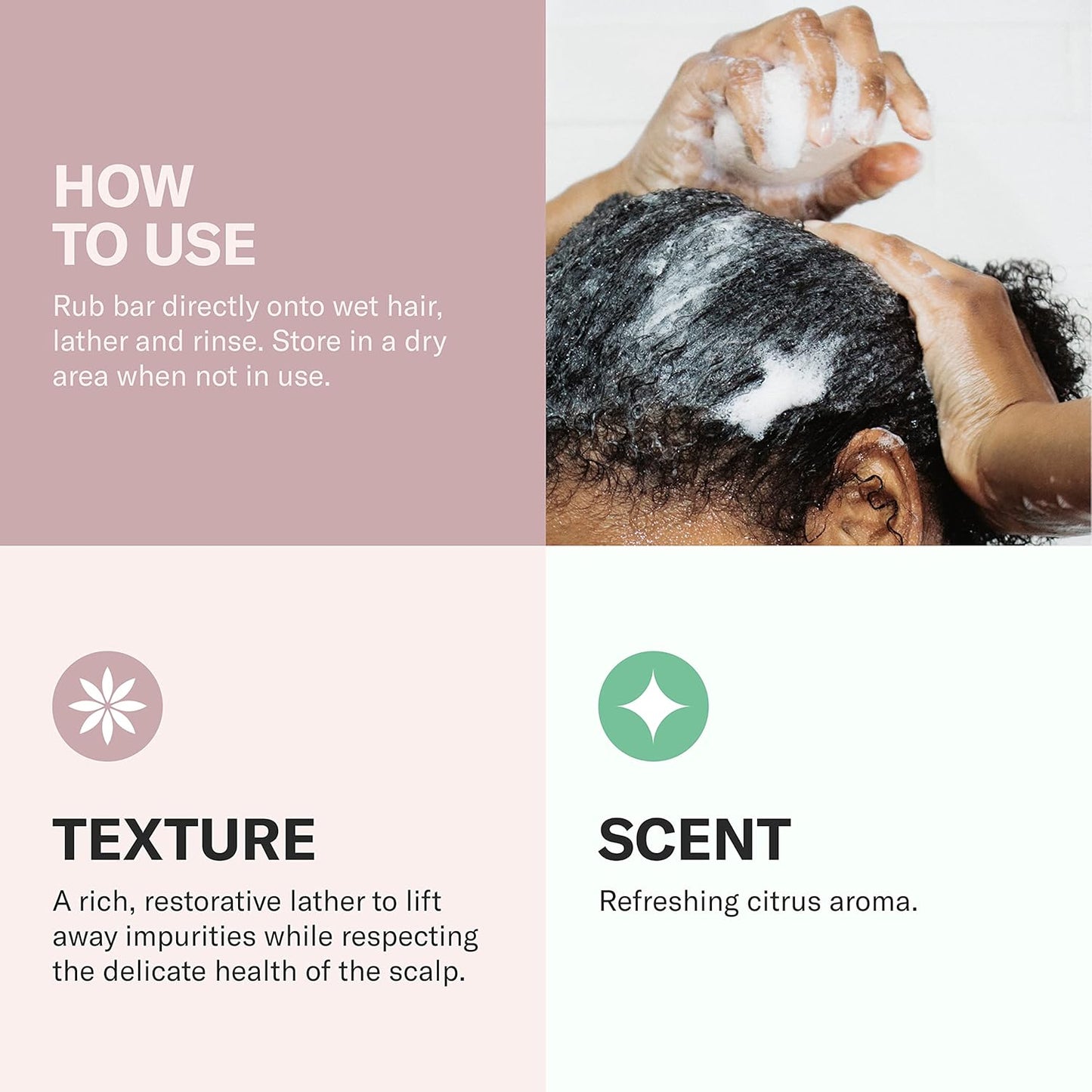 ODACITE Odacité Shampoo Bar for Hair Care - Argan & Coconut 552M Natural Soap Bar - Cleansing Shampoo to Hydrate & Moisturize Skin 3.7Oz