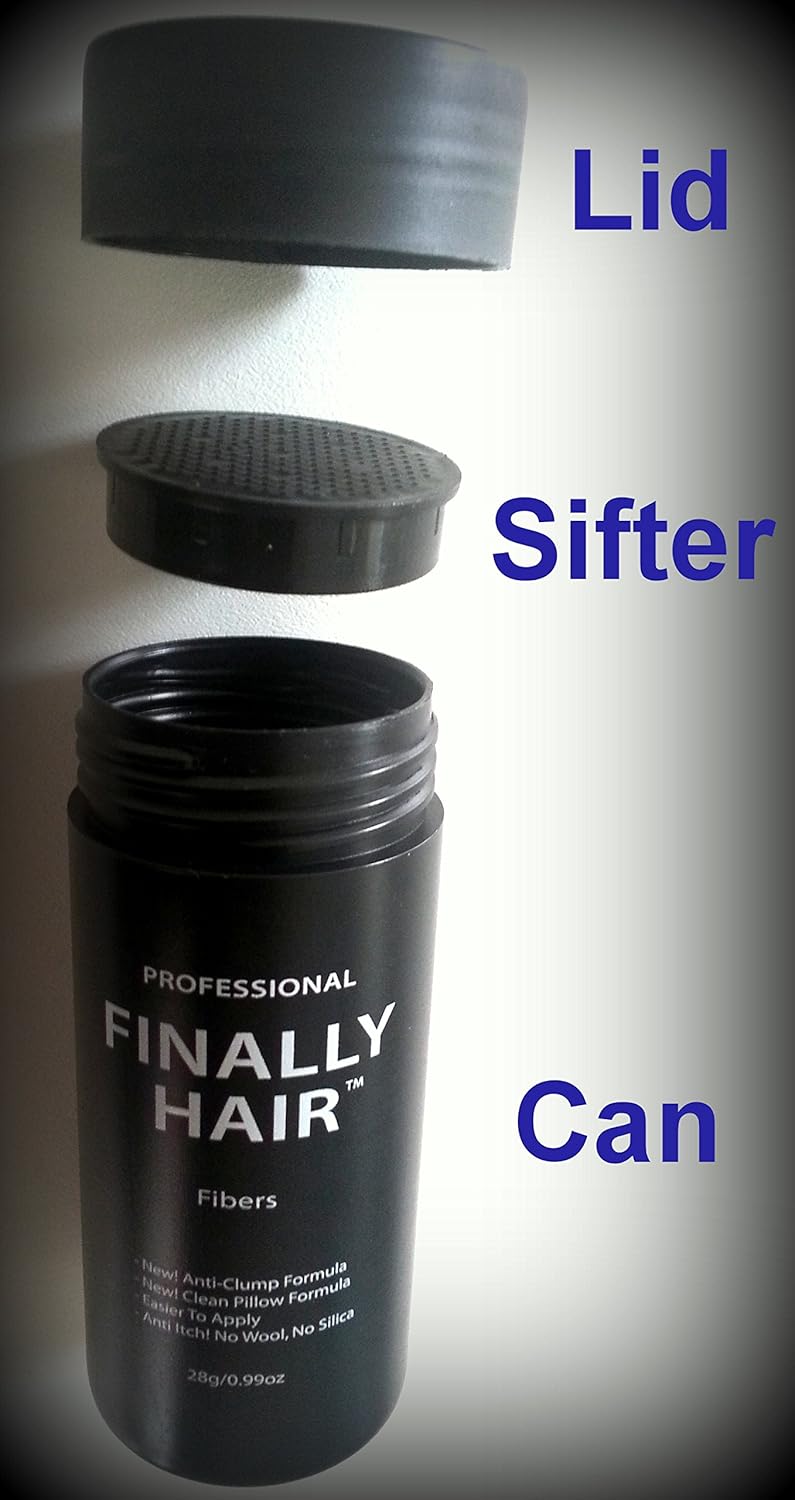 Hair Building Fibers - Dark Blonde 50 Gram Refill - Refill Your existing fibers bottle. Hair Filler Fibers. Cover Grey Roots Concealer by Finally Hair (50g 50gr 50gram 50 G Gr Dark Blond)