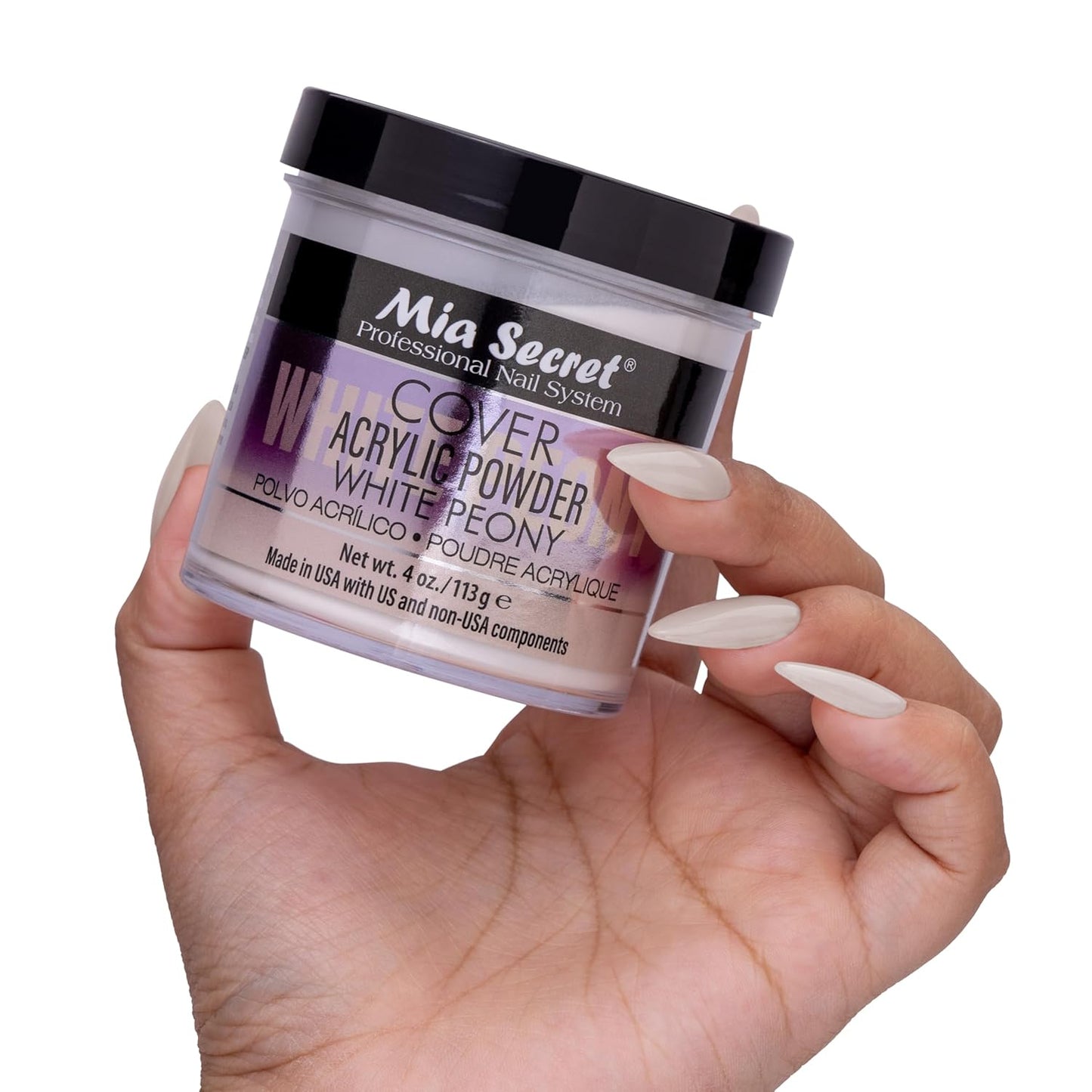 Cover White Peony Acrylic Powder Mia Secret (4 oz.)
