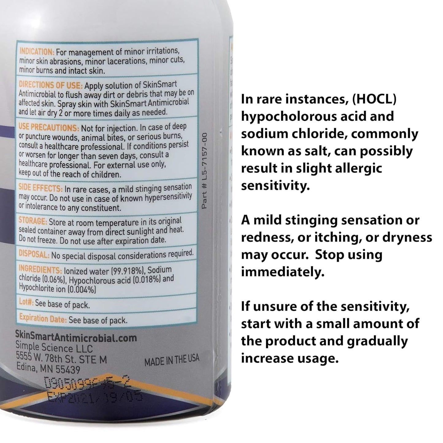 SkinSmart Facial Cleanser for Breakouts, Targets Bacteria for Post-Workout Pimples, Blemishes and Sweat Irritation; 8 oz Spray, Safe for All Ages: Adults and Teens