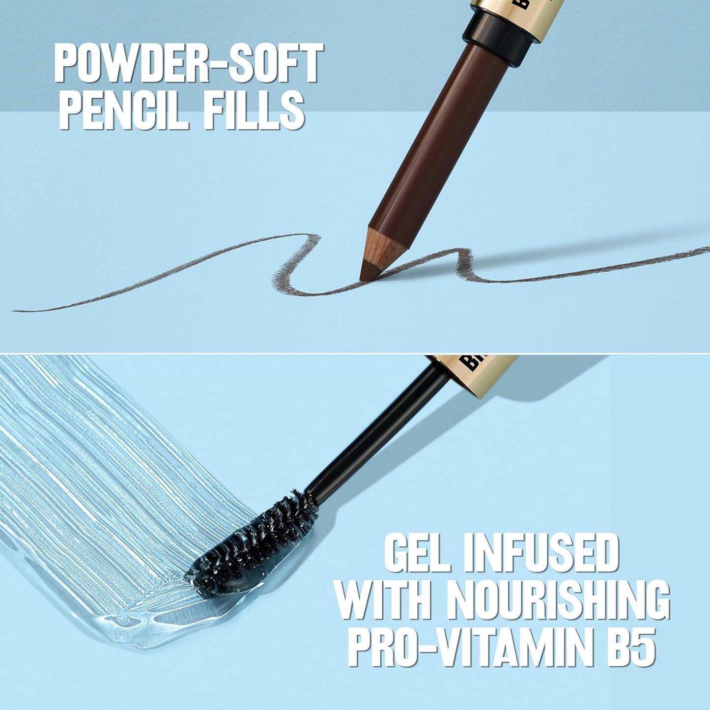 Revlon ColorStay Brow Fantasy, All In One Eyebrow Powder Pencil with Shaping Clear Gel, Gel Infused with Panthenol, Smudge-proof, 16HR Visibly Full Brows, 003 Medium Brown