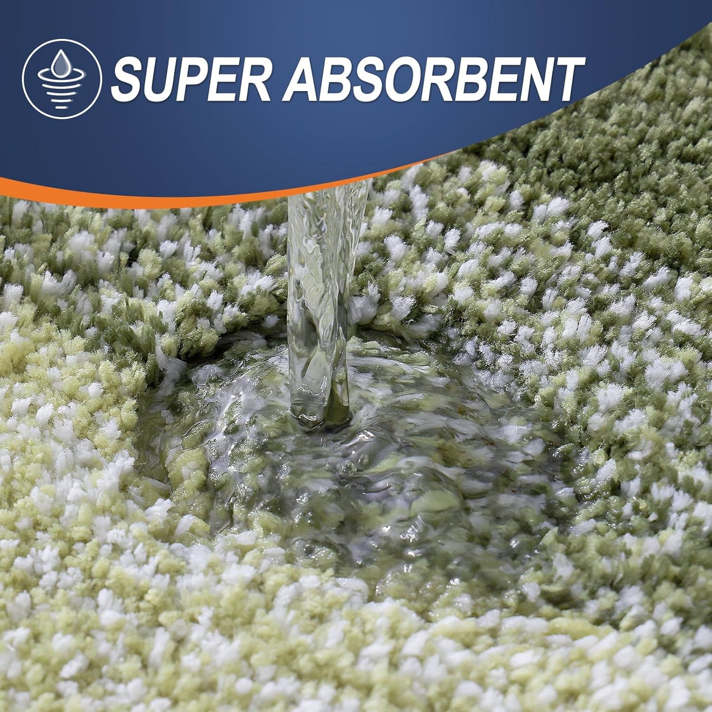 OLANLY Bathroom Rugs Mat 30x20, Extra Soft Absorbent Microfiber Bath Rugs, Rubber Backing, Quick Dry, Machine Washable Bath Mats for Bathroom Floor, Tub and Shower, Home Decor Accessories, Dark Green