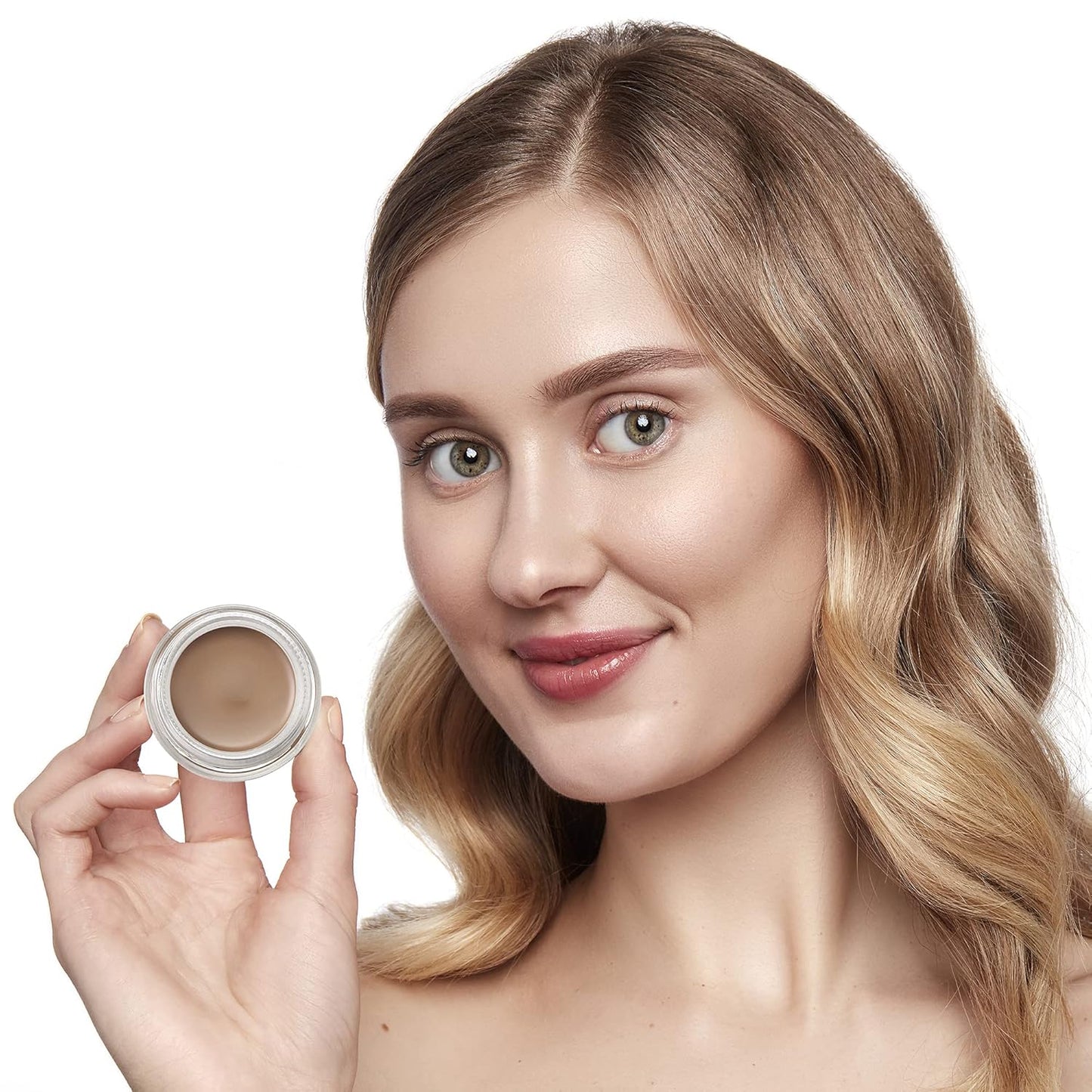 Arches and Halos Luxury Brow Building Pomade - Vegan Eyebrow Pomade - Creamy, Long Wearing Color for Clean, Defined Brows - Warm Brown - 0.1 oz