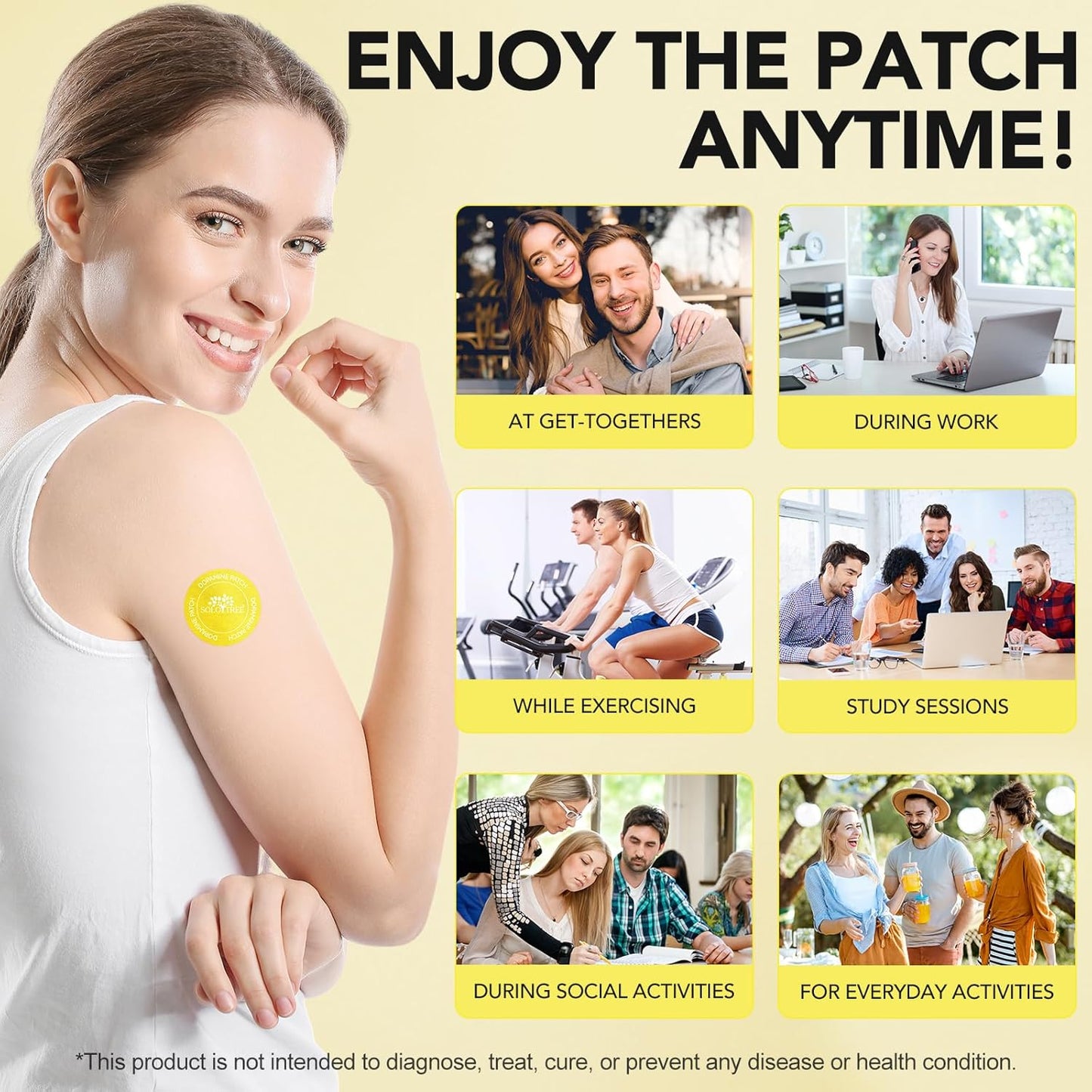 Dopamine Patches Extra Strength, Mood Support Body Care Patch, Dopamine Supplements for Men and Women, Plant-Based Formula, Daily Wellness 30 PCS