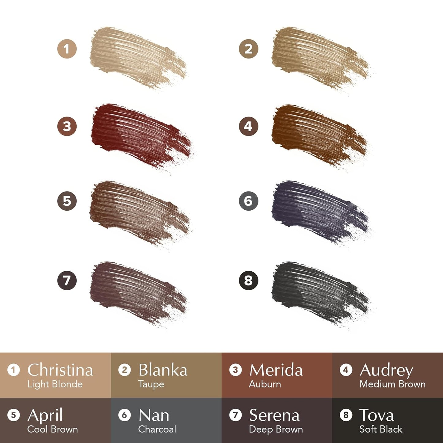 Thrive Causemetics Instant Brow Fix Semi-Permanent Eyebrow Gel, Waterproof Tinted Eye Brow Gel with Vitamin B5, Smudge-Proof, Vegan & Cruelty Free, Tova (Soft Black)