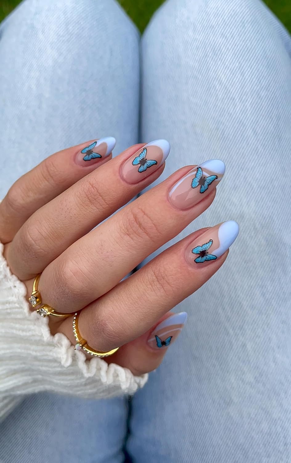 Sunny Side Up Nail Stickers - Lightweight & Easy-to-Apply Nail Art with Cute & Trendy Design - Durable & Long-Lasting Nail Stickers for Women, Ideal for DIY Manicures