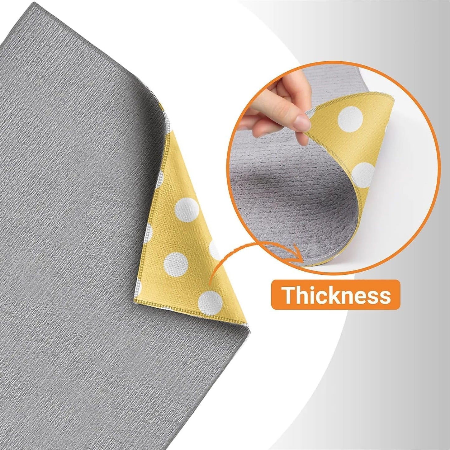 Dish Drying Mat For Kitchen Counter, Yellow Honey Bees Microfiber Absorbent Dish Drainer Rack Pad Reusable Large 18x24in Drying Mat