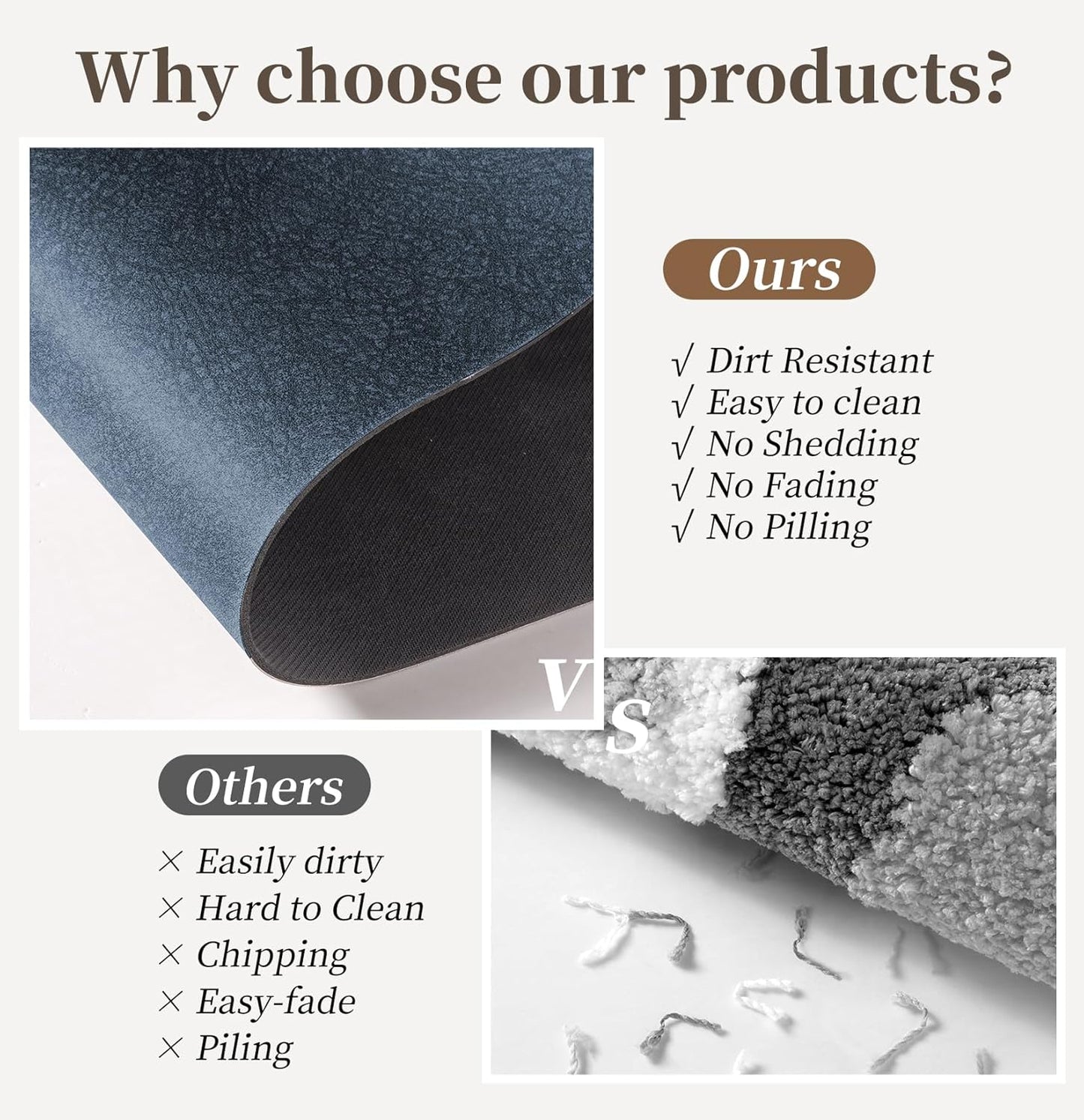 Navy Blue Long Bathroom Mat Rugs 59x17 Long Diatomaceous Earth Bath Mat Large Quick Dry Bath Mat Non Slip Rubber Backed Super Absorbent Shower Mat, Thin Bathroom Runner Rugs Floor Mat Fit Under Door