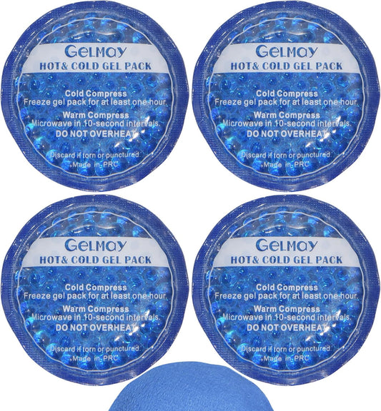 Ice Eye Patches for Puffy Eyes, Cooling Medical Eye Patch Pad Gel Pack Cover Eyepatch Cold Hot Therapy Eye Bags Dark Circles After Surgery Adult Kid (4PCS)