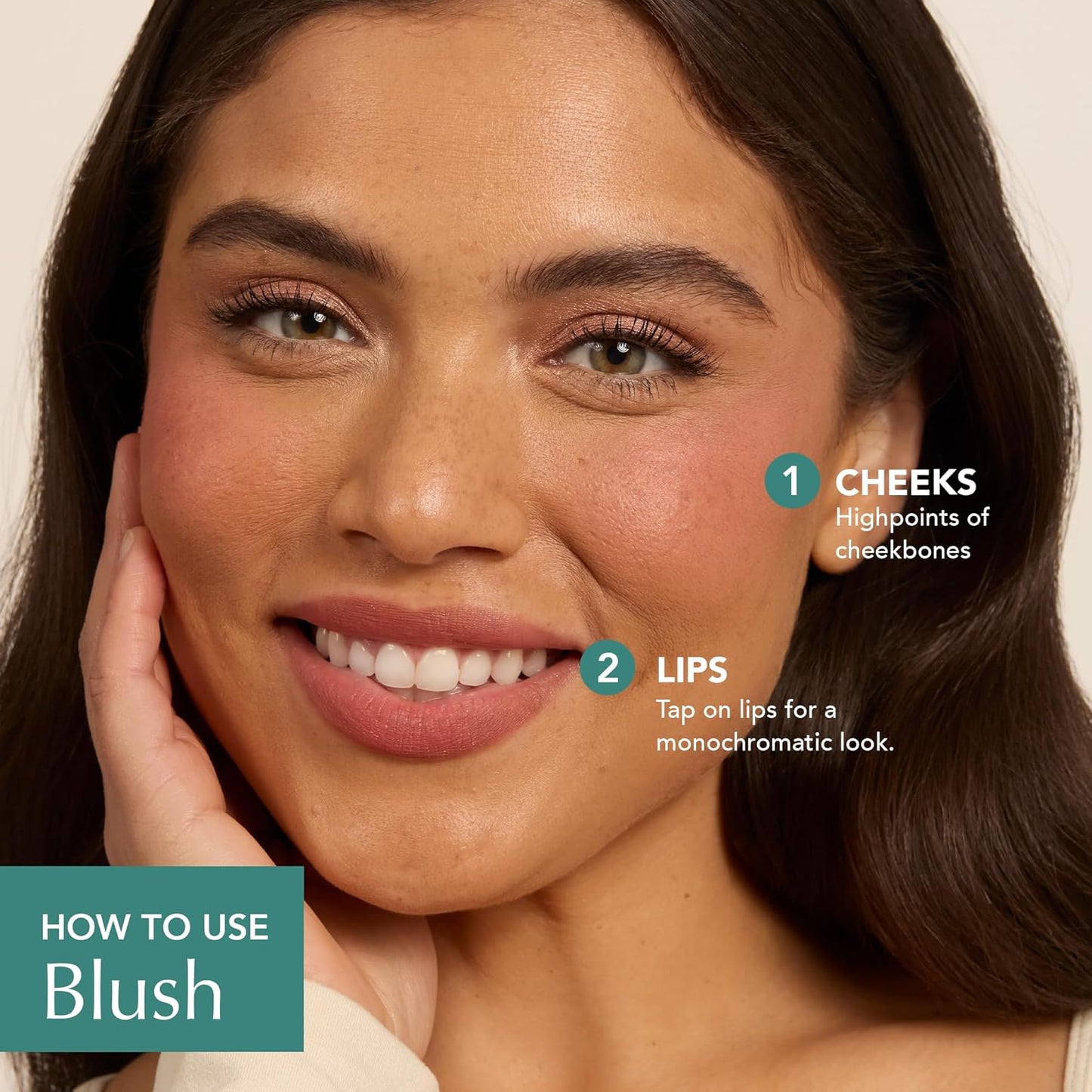 Thrive Causemetics Triple Threat Color Stick: Cream Blush Stick with Vitamin E, Evening Primrose Oil, Waterproof Smudge Proof Face Makeup Formula, Kandee (True Red Matte)