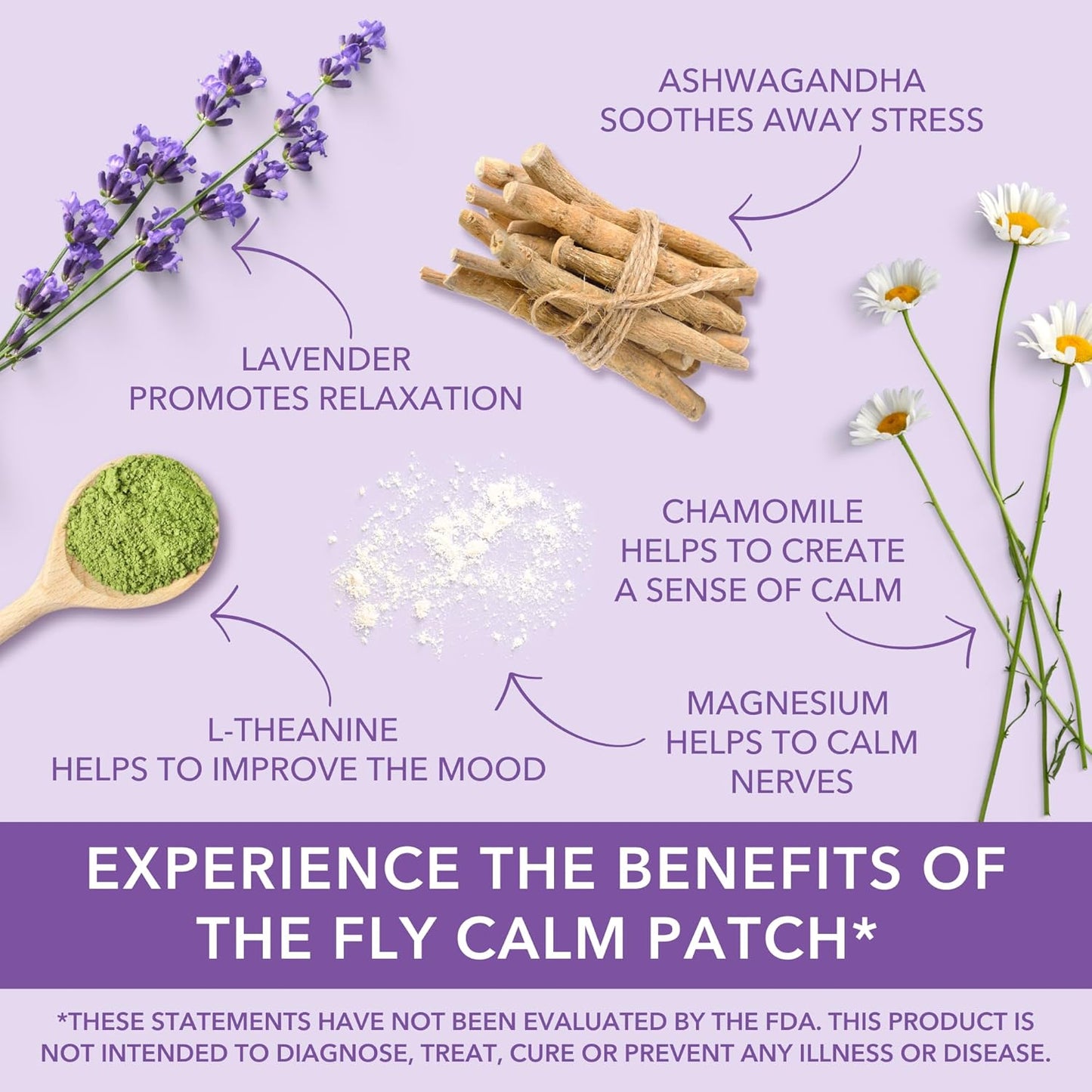 Laki Naturals Fly Calm Patch (2-Pack, 8 per Pack) | Plant-Based Ingredients for Air Travel Stress | Calm Your Fear of Flying