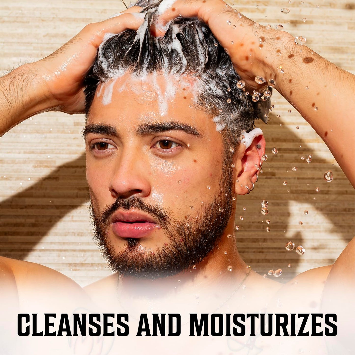 Viking Revolution Majestic Oud Mens Shampoo and Conditioner Set with Biotin and Jojoba Oil - Natural Hair Shampoo and Hair Conditioner for Men with Vitamin B5 - Mens Shampoo for Thinning Hair (17Oz)